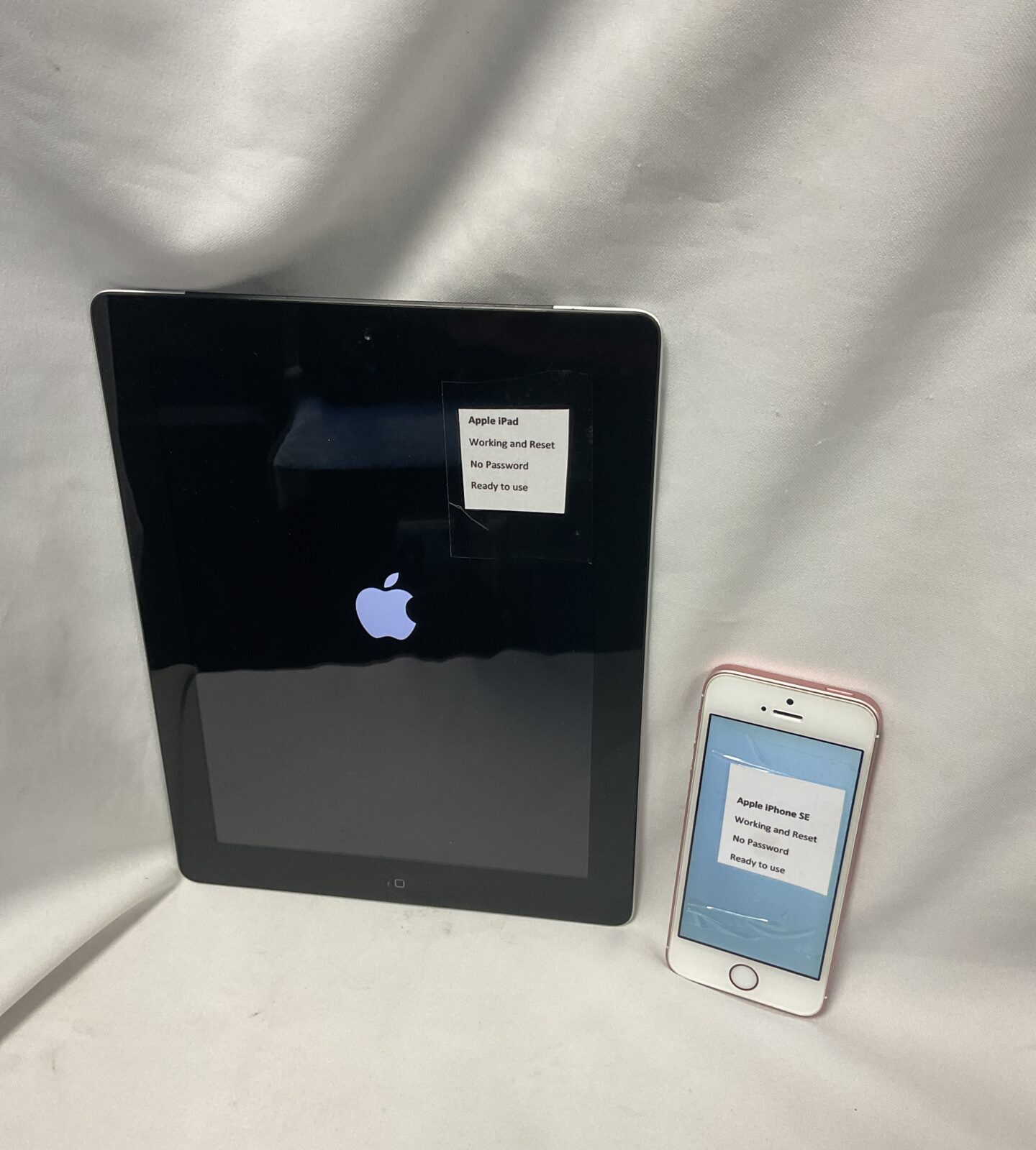 Apple ipad & apple iphone se both reset & working