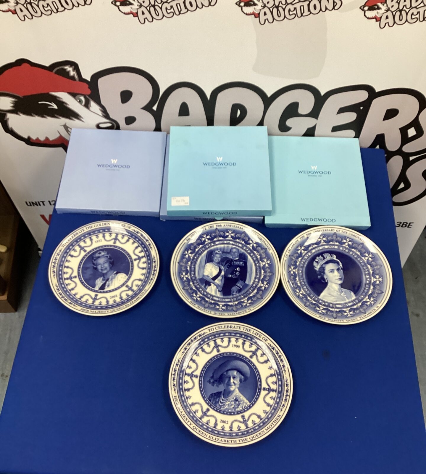 Four Wedgewood collectable Royal Plates