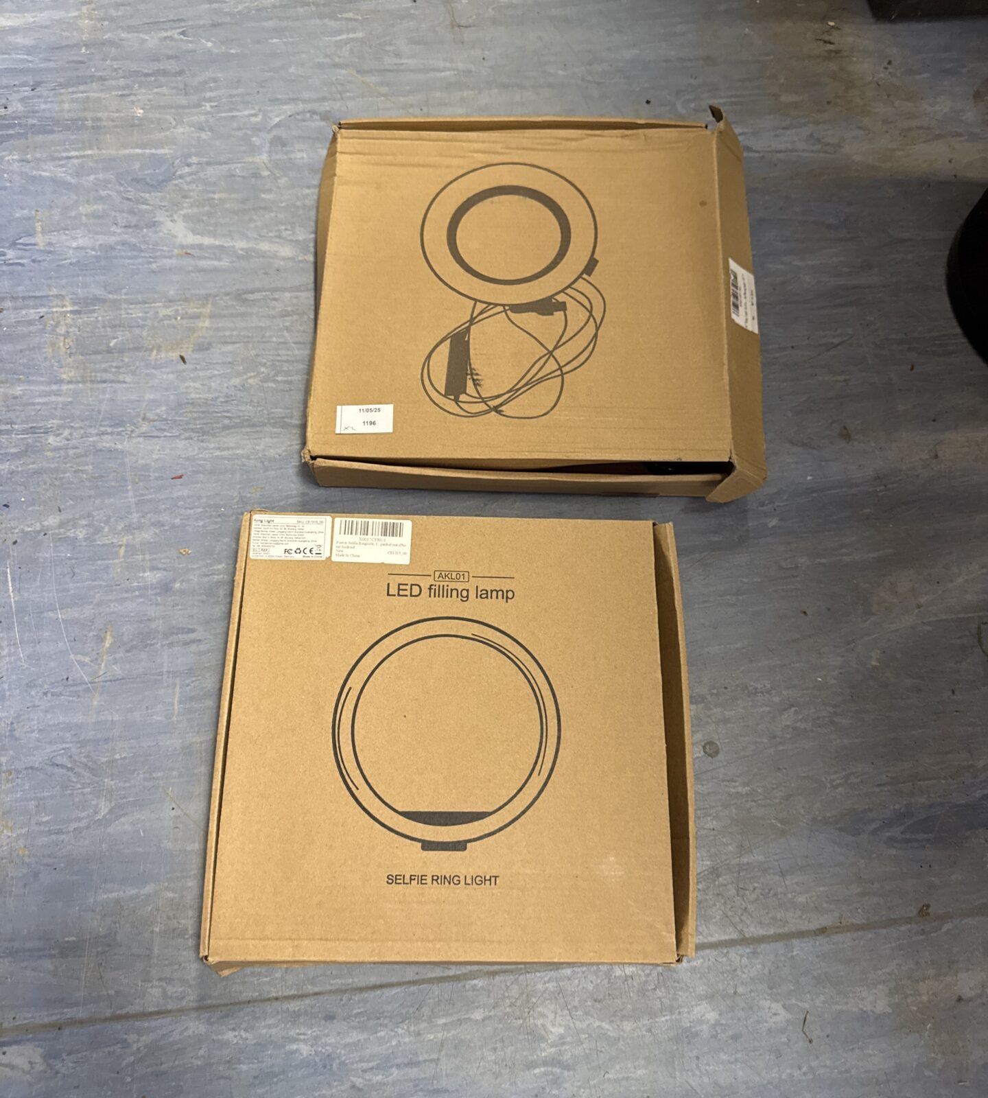 Two led selfie ring lights - appear new in box