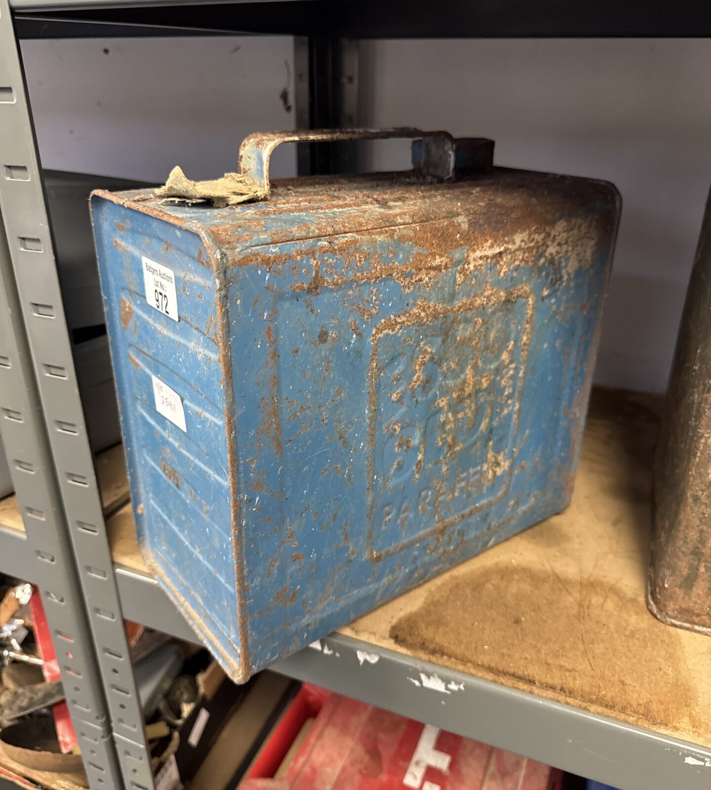 Vintage esso blue paraffin can