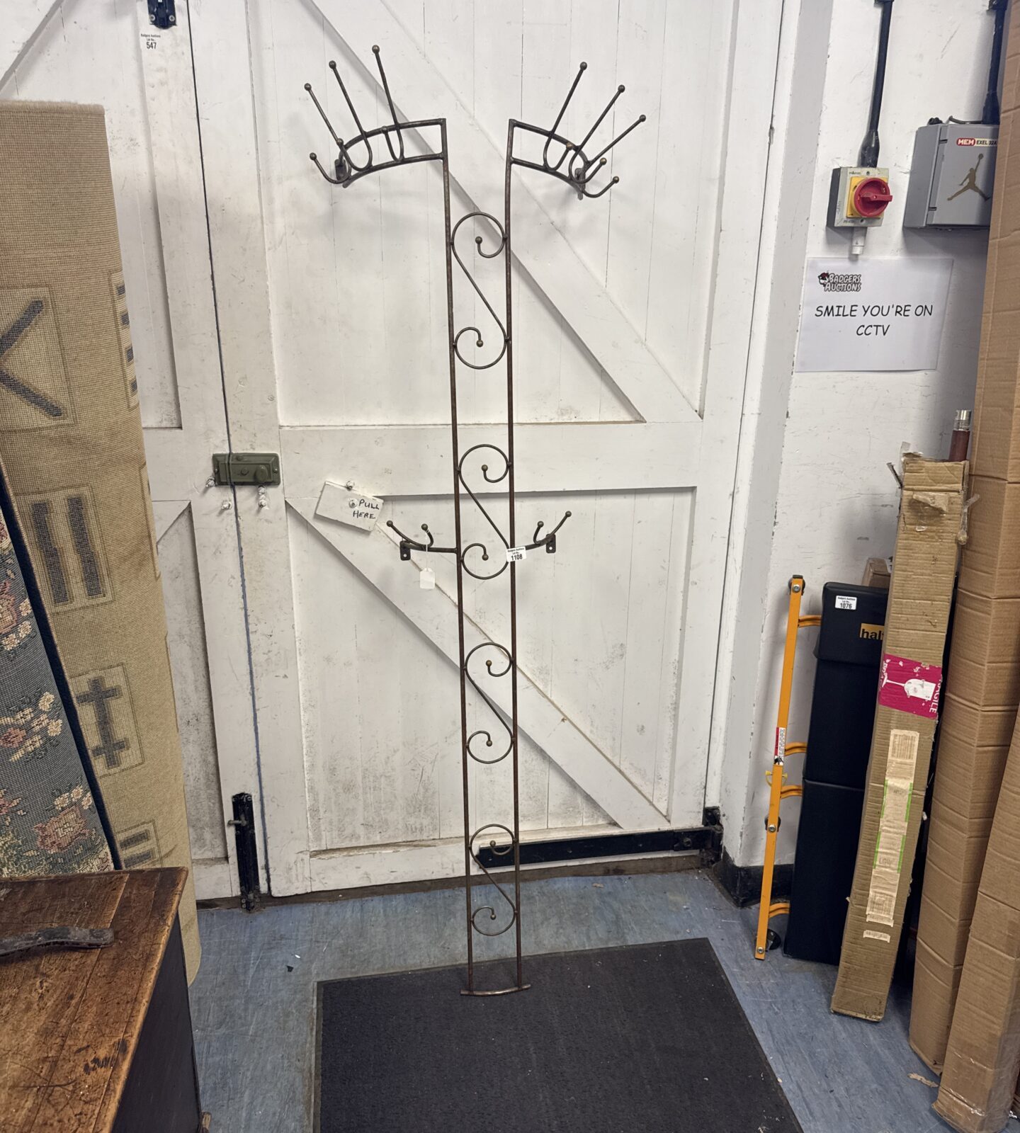 Retro ornamental coat hanger 6ft length approx