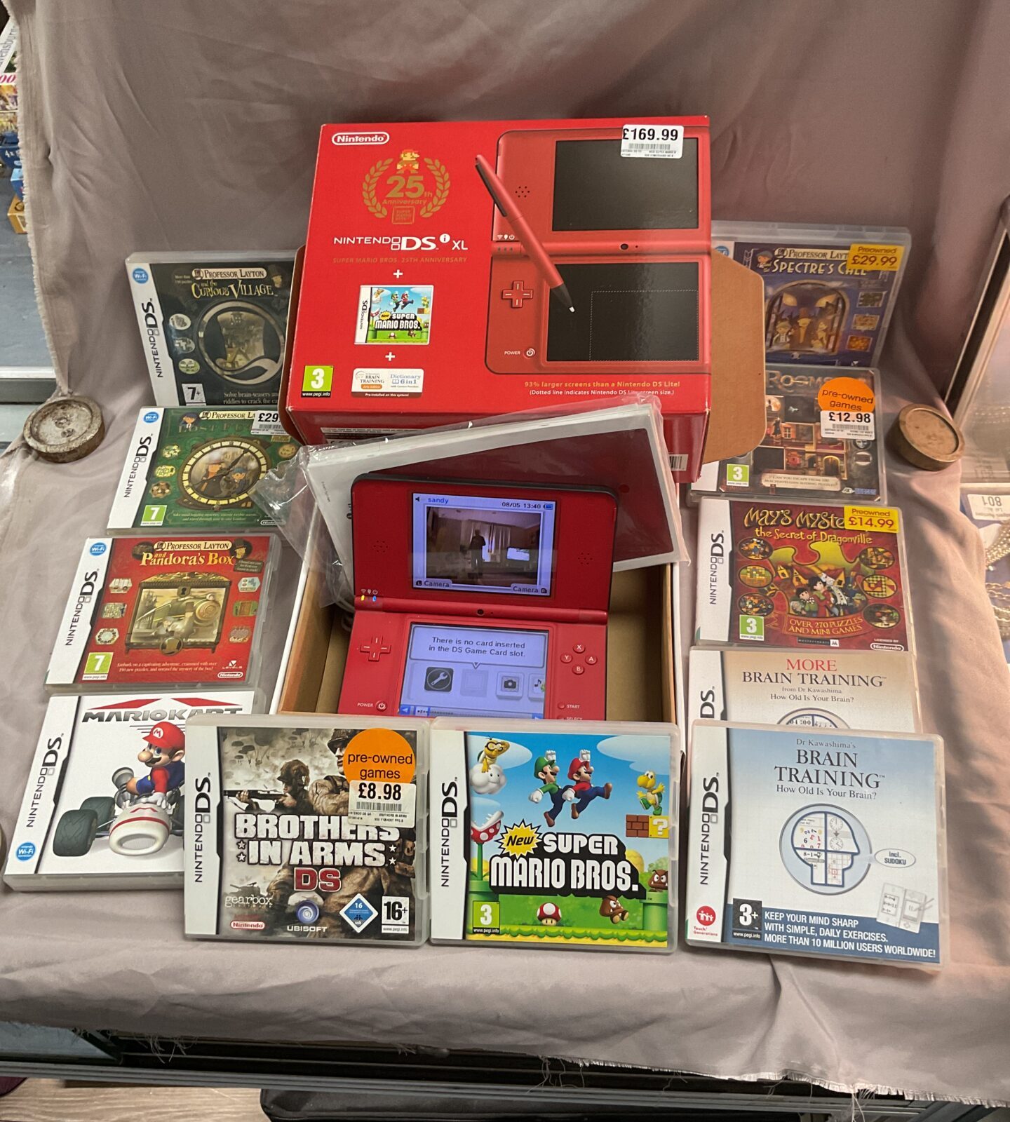 Nintendo Ds XL in box with Eleven Games