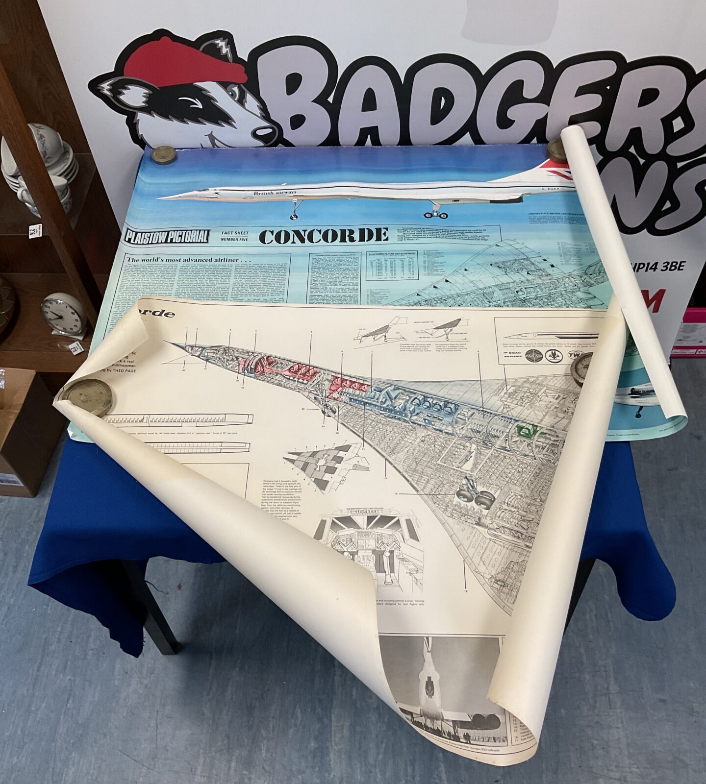 Two vintage concord posters