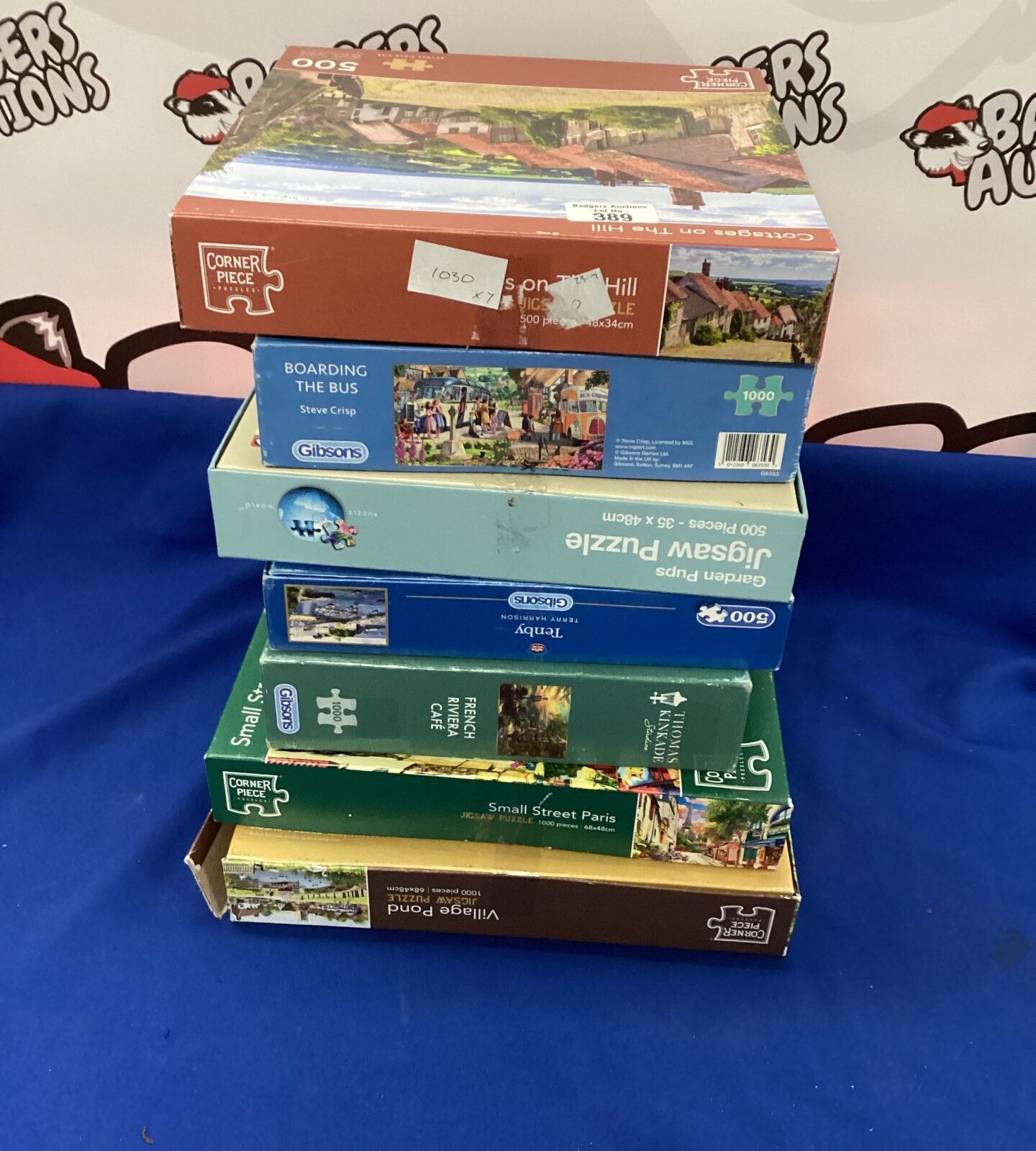Seven Jigsaw Puzzles inc corner piece