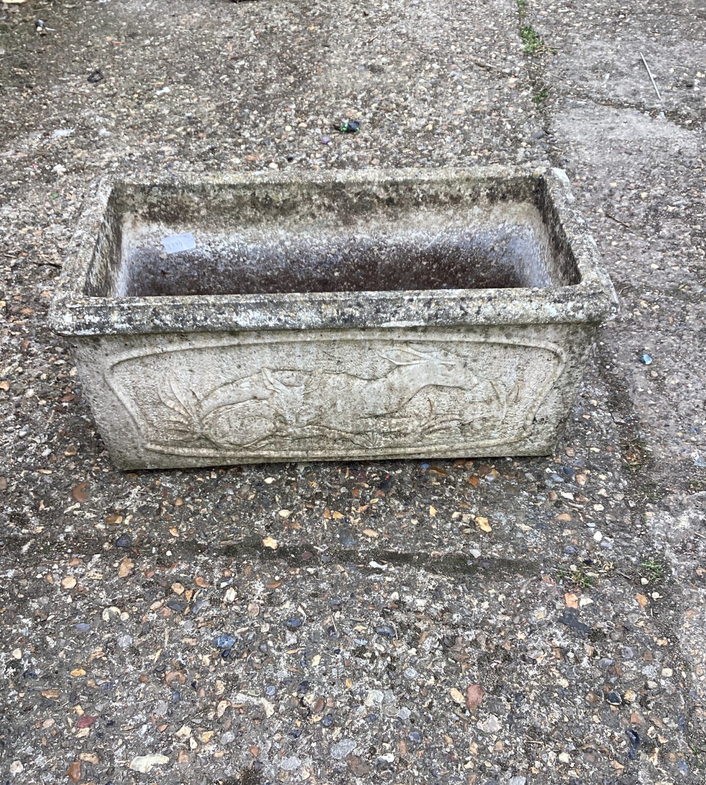 Stone effect garden planter