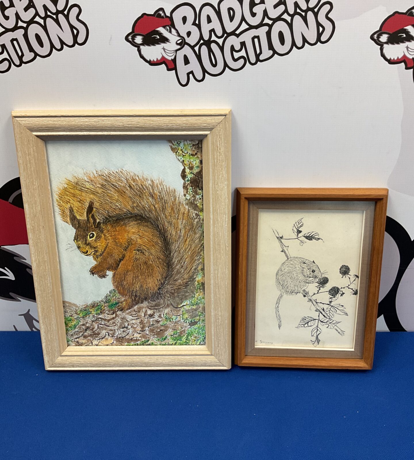 Two original patsy simmons wildlife artworks