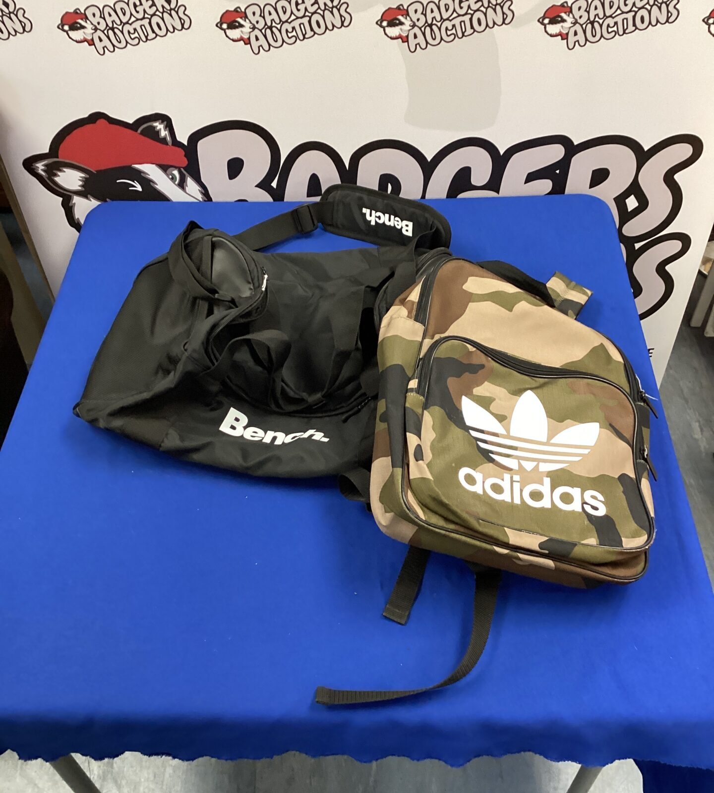 Bench holdall & adidas rucksack