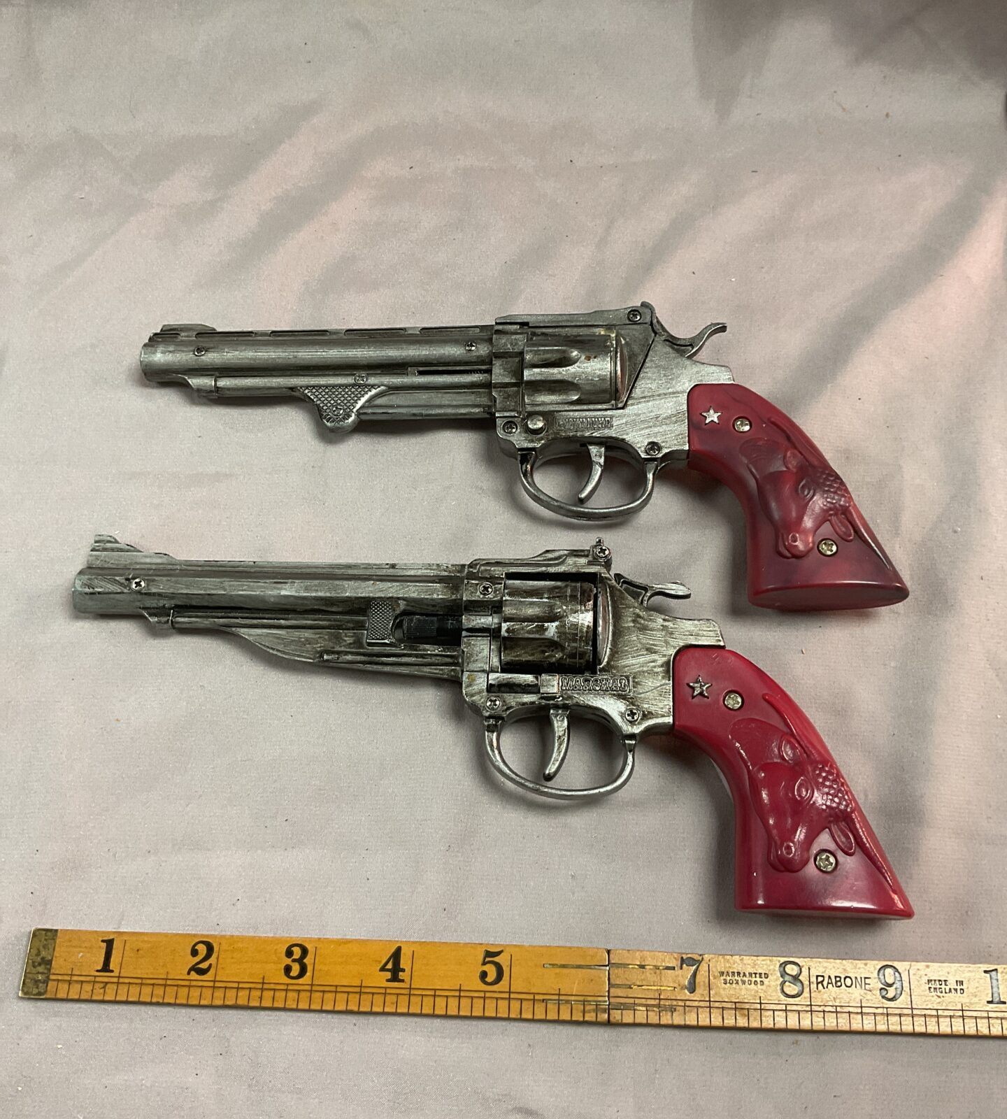 Two Wicke Germany Vintage Cap Guns Lucky Luke and Marshal