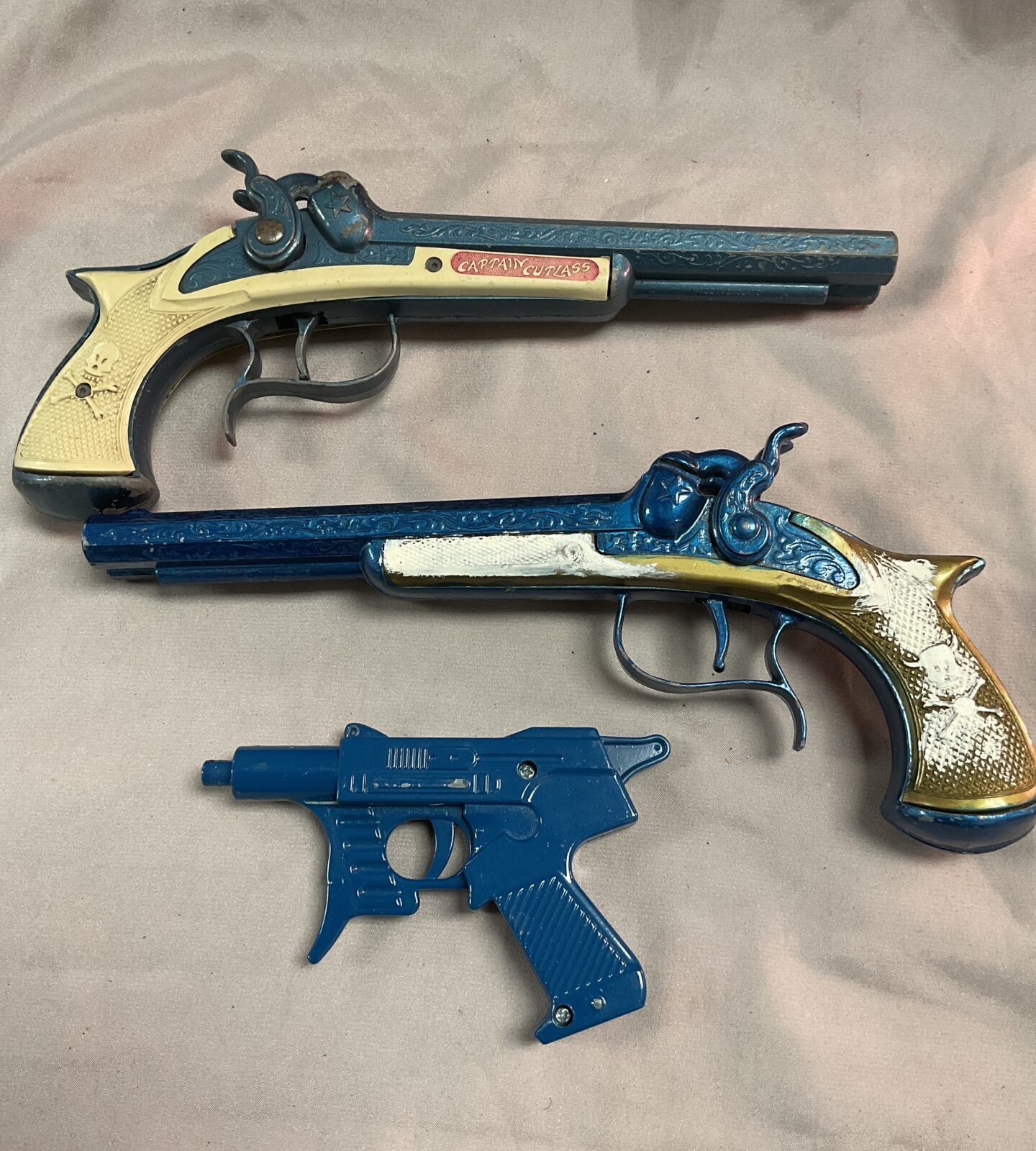 Two Lone Star Pirate Cap Guns and Spud Gun