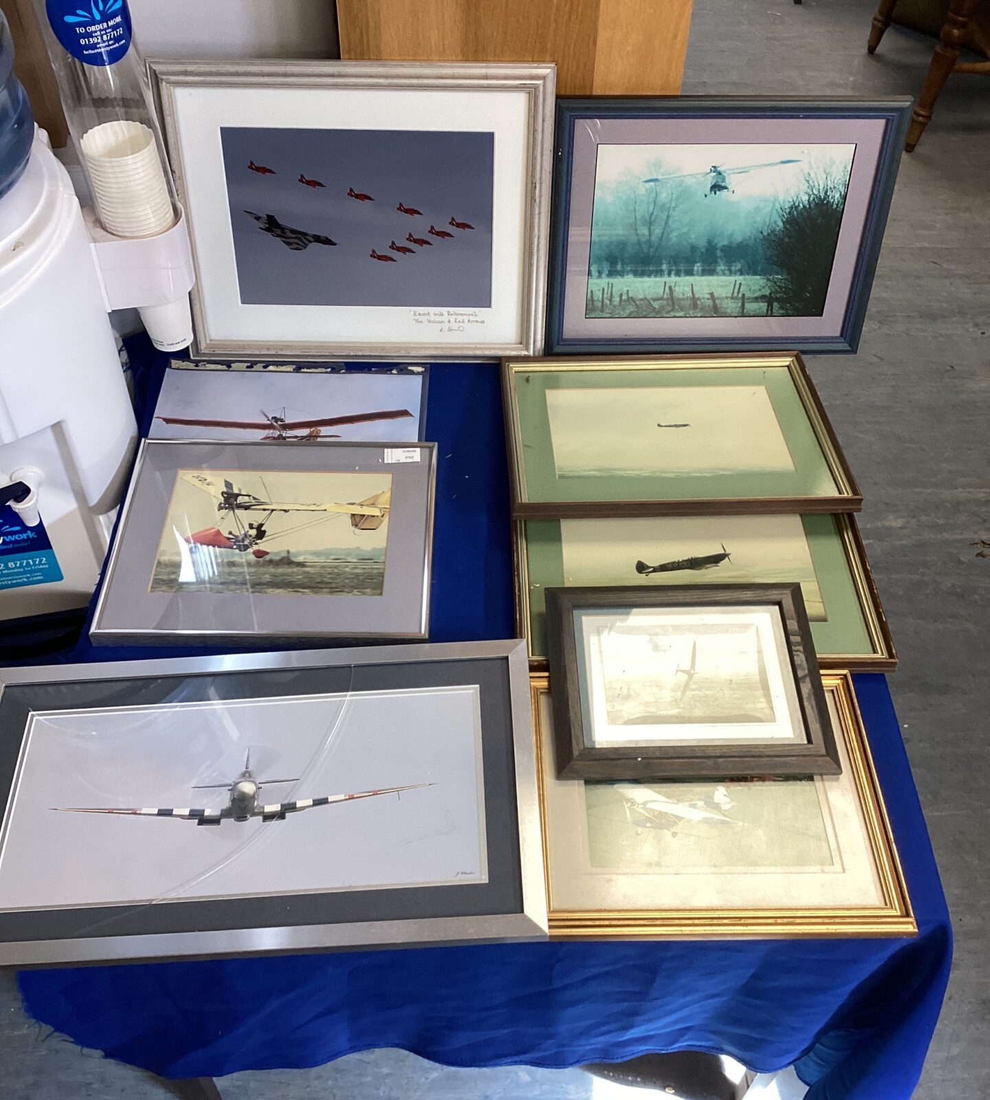quantity of aviation framed pictures