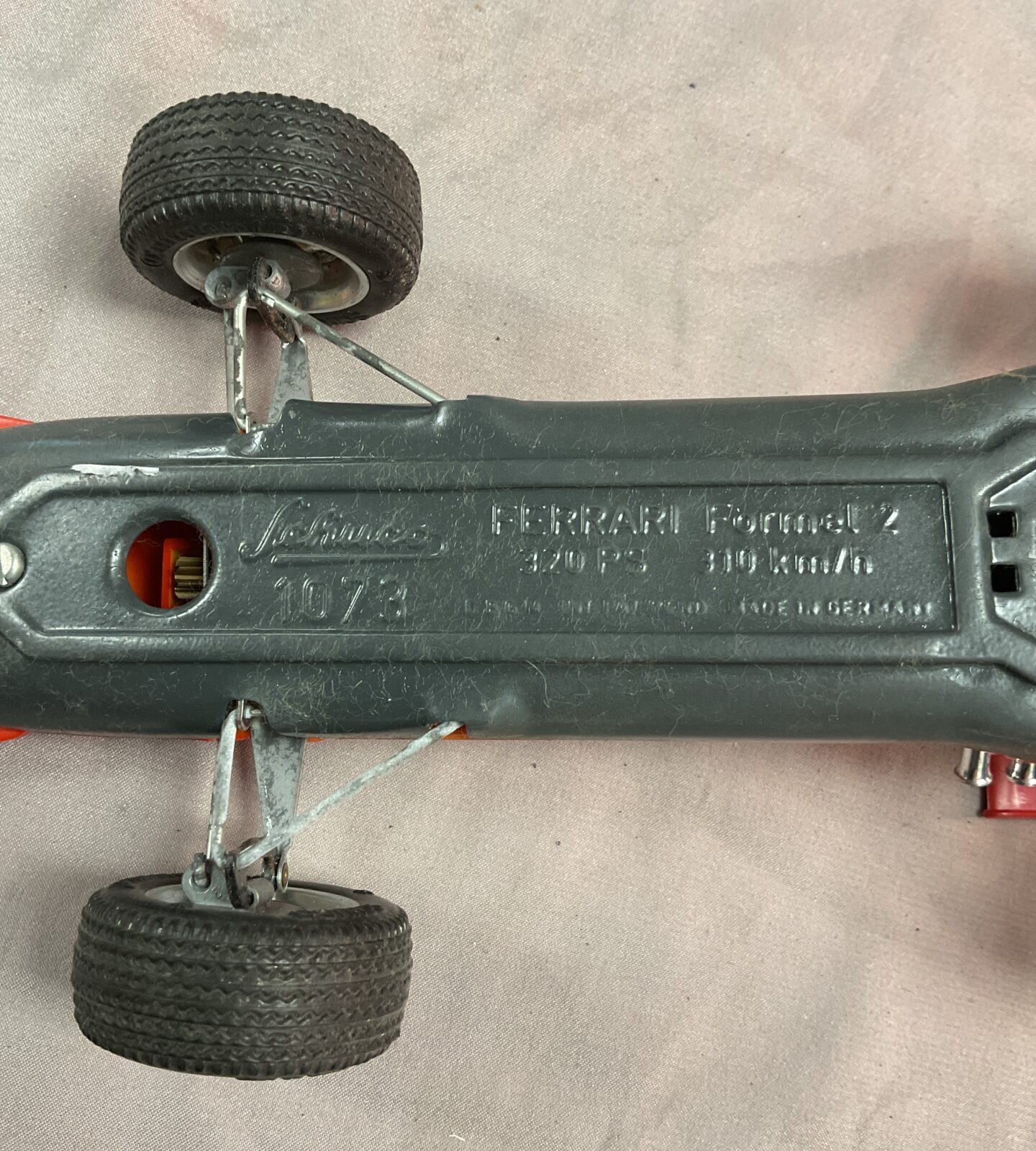 Vintage Schuco Montage Ferrari F2 Clockwork Race car in Original Box - Image 3