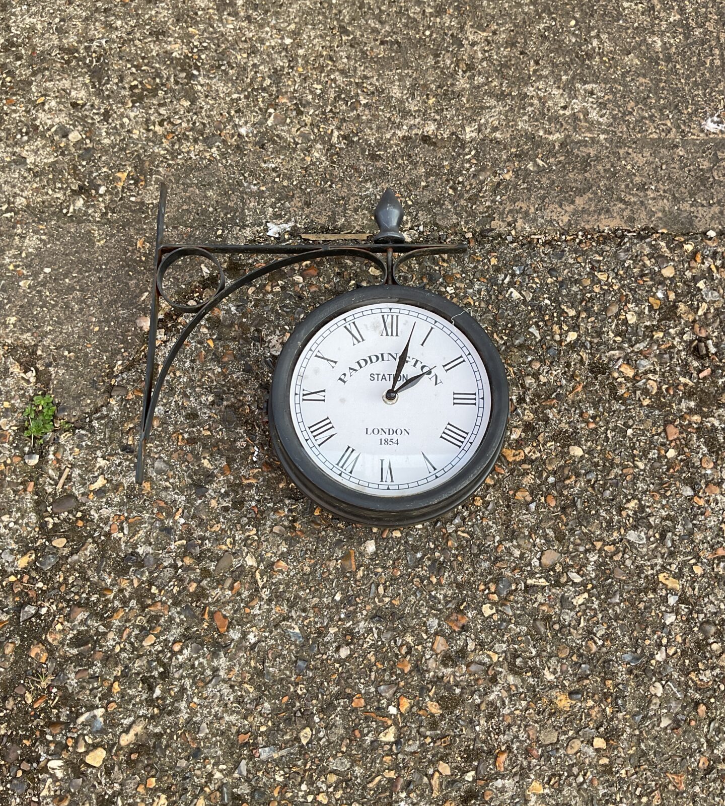 Paddington station style digital hanging clock