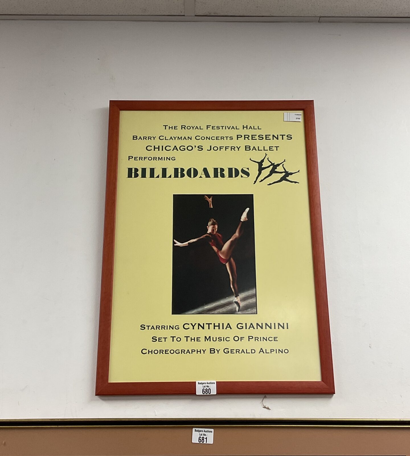 Chicagos joffry ballet performing billboards poster