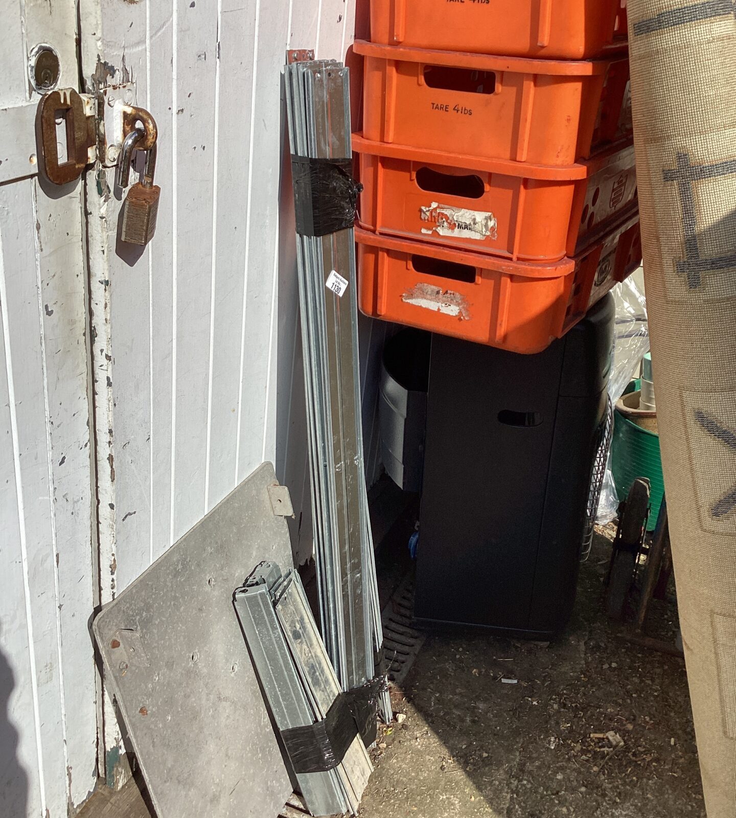 Metal racking unit no shelves