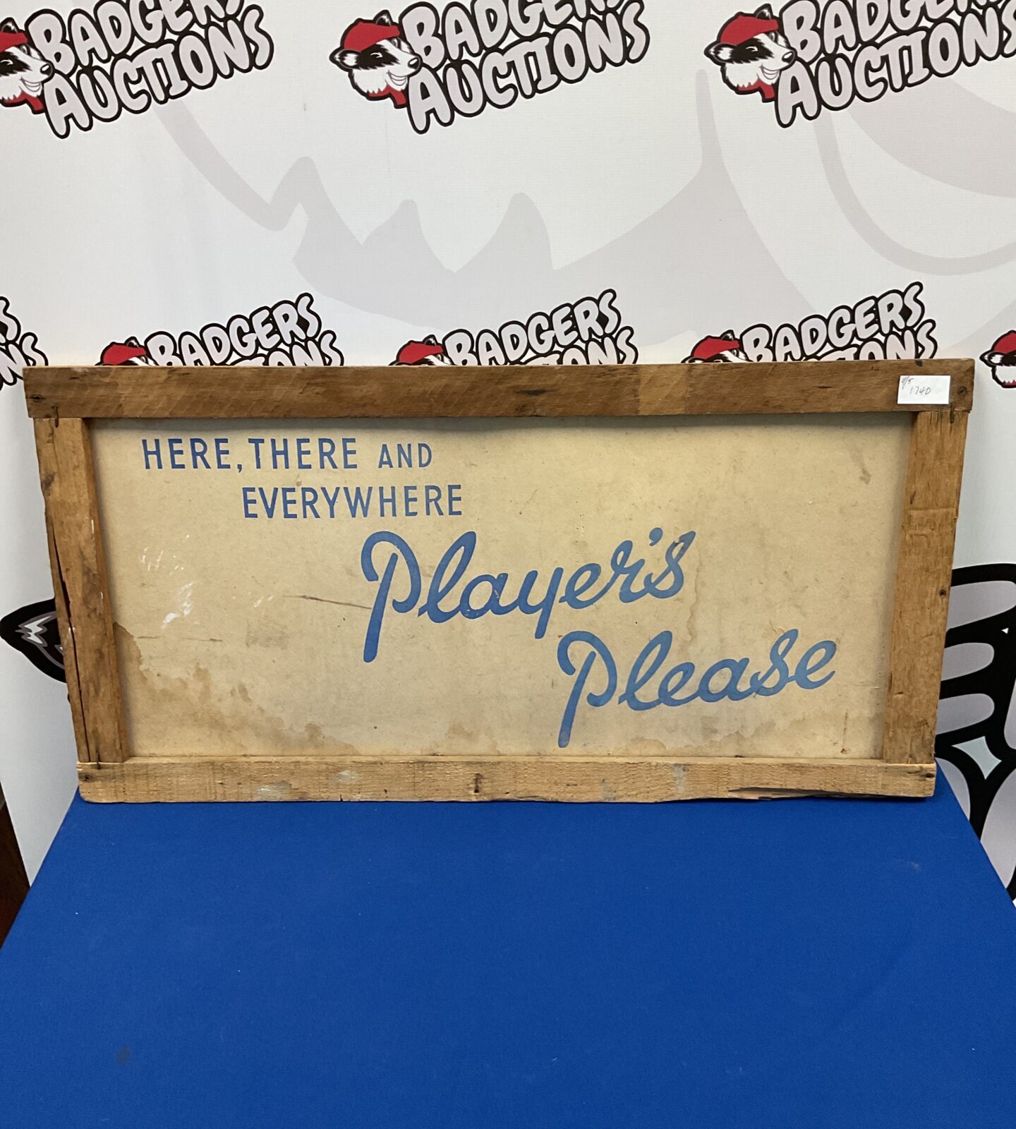 Here there and everywhere players cigarettes advertising board