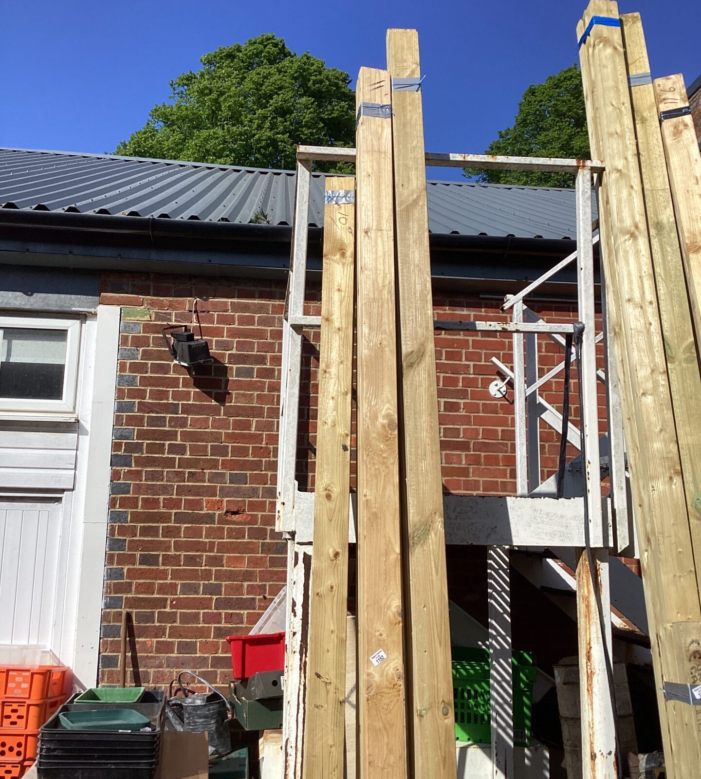 Three bundles of 11 and 10’ timber