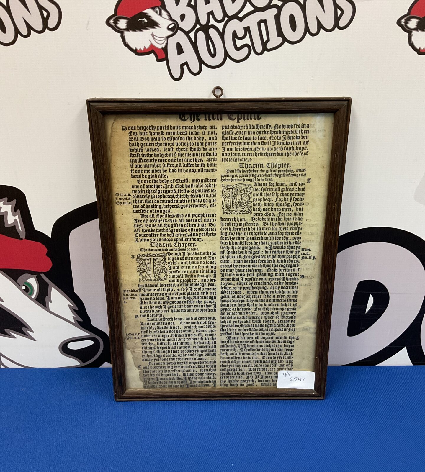Page from the last folio edition of the great bible printed in 1566