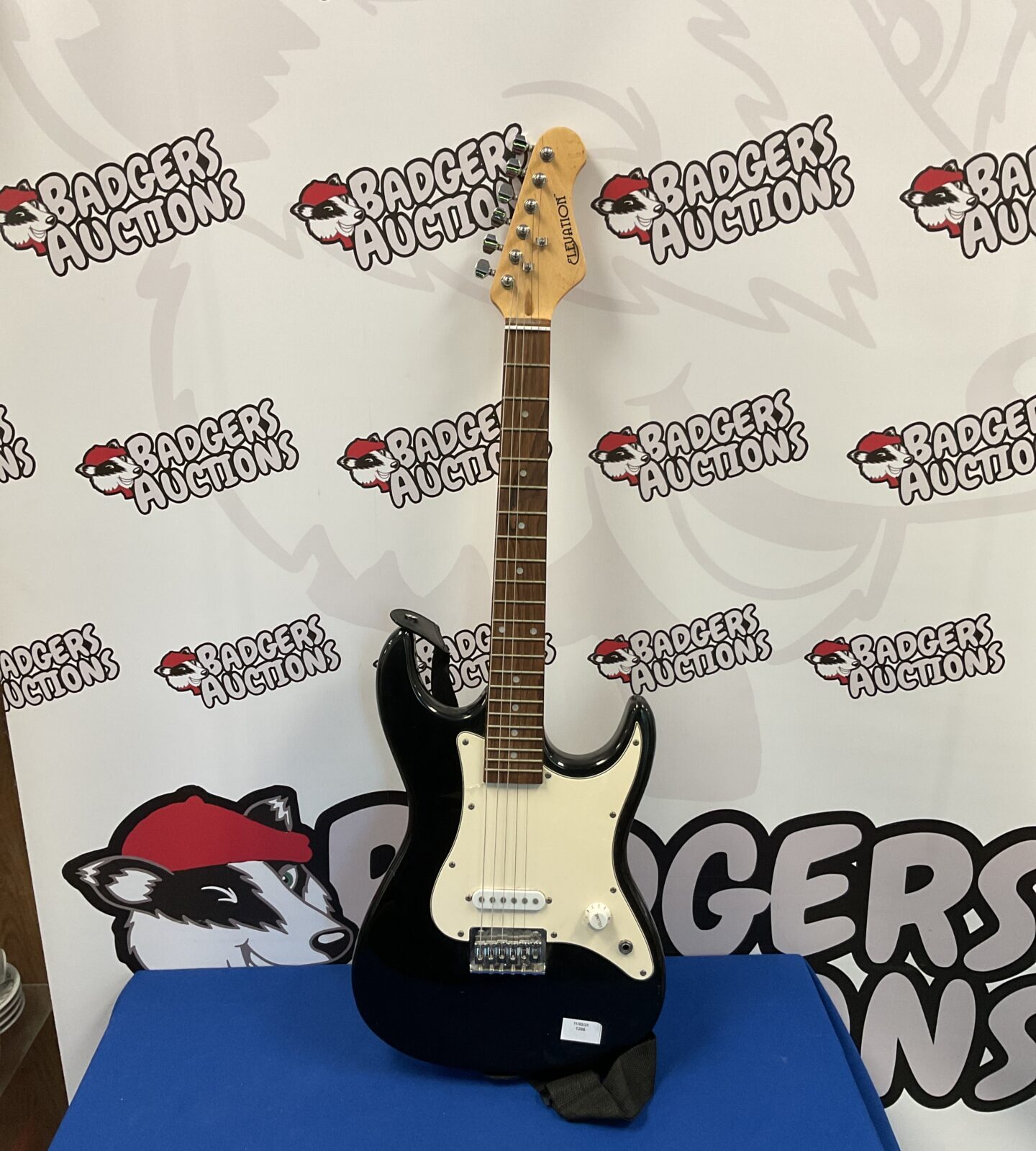 Black elevation childs electric guitar