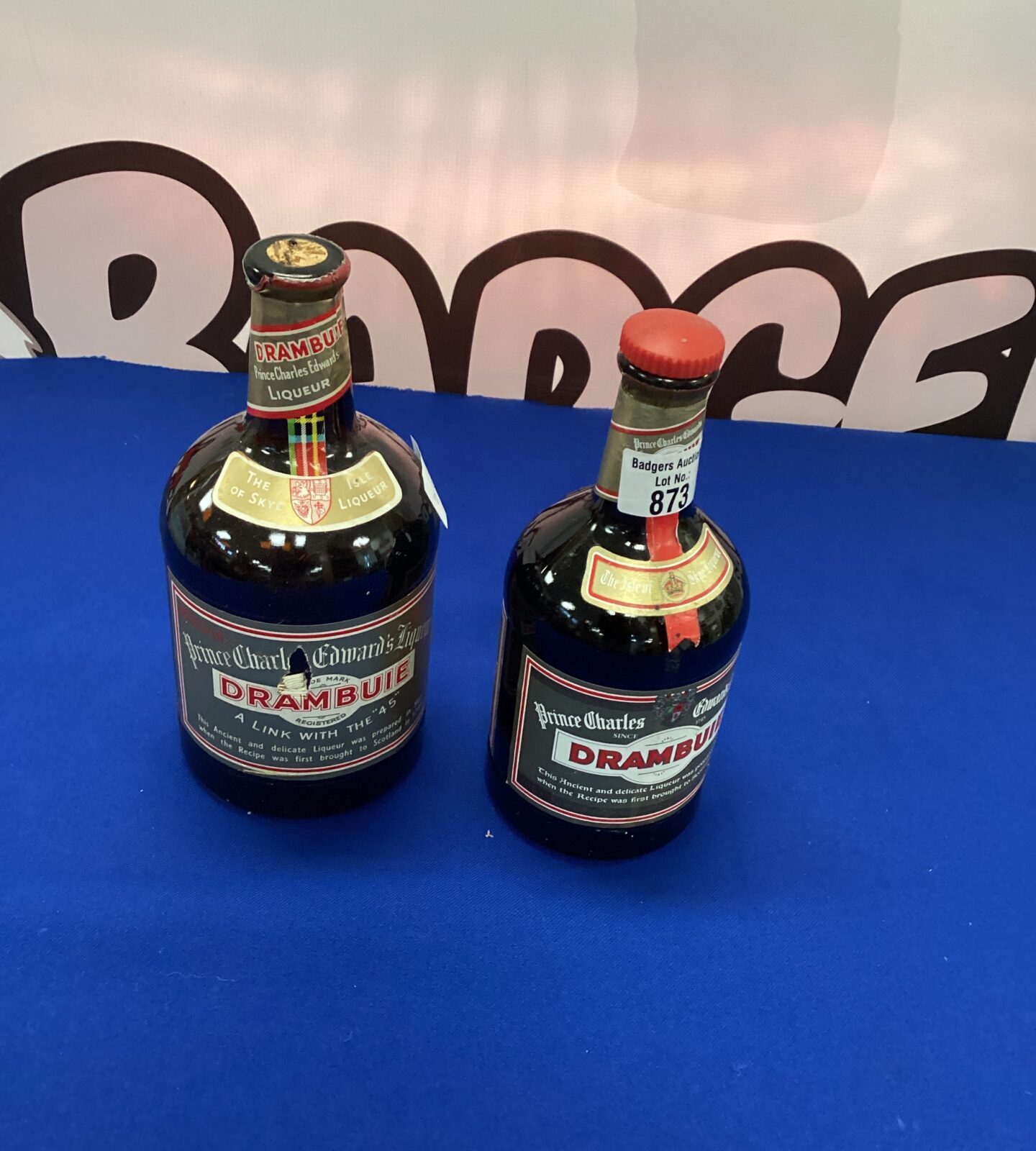 Two bottles of Drambuie