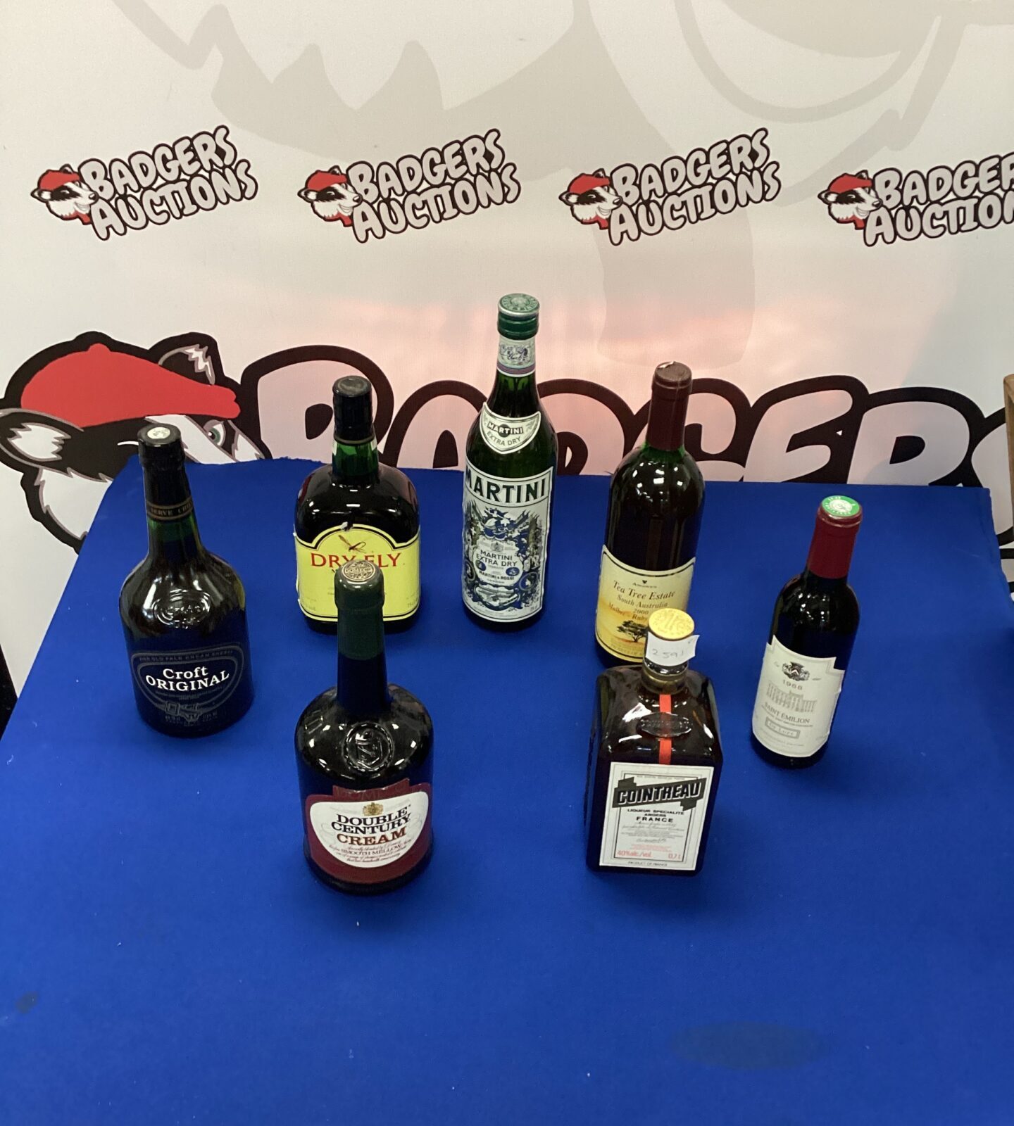 Mixed selection of alcohol inc Dry Martini