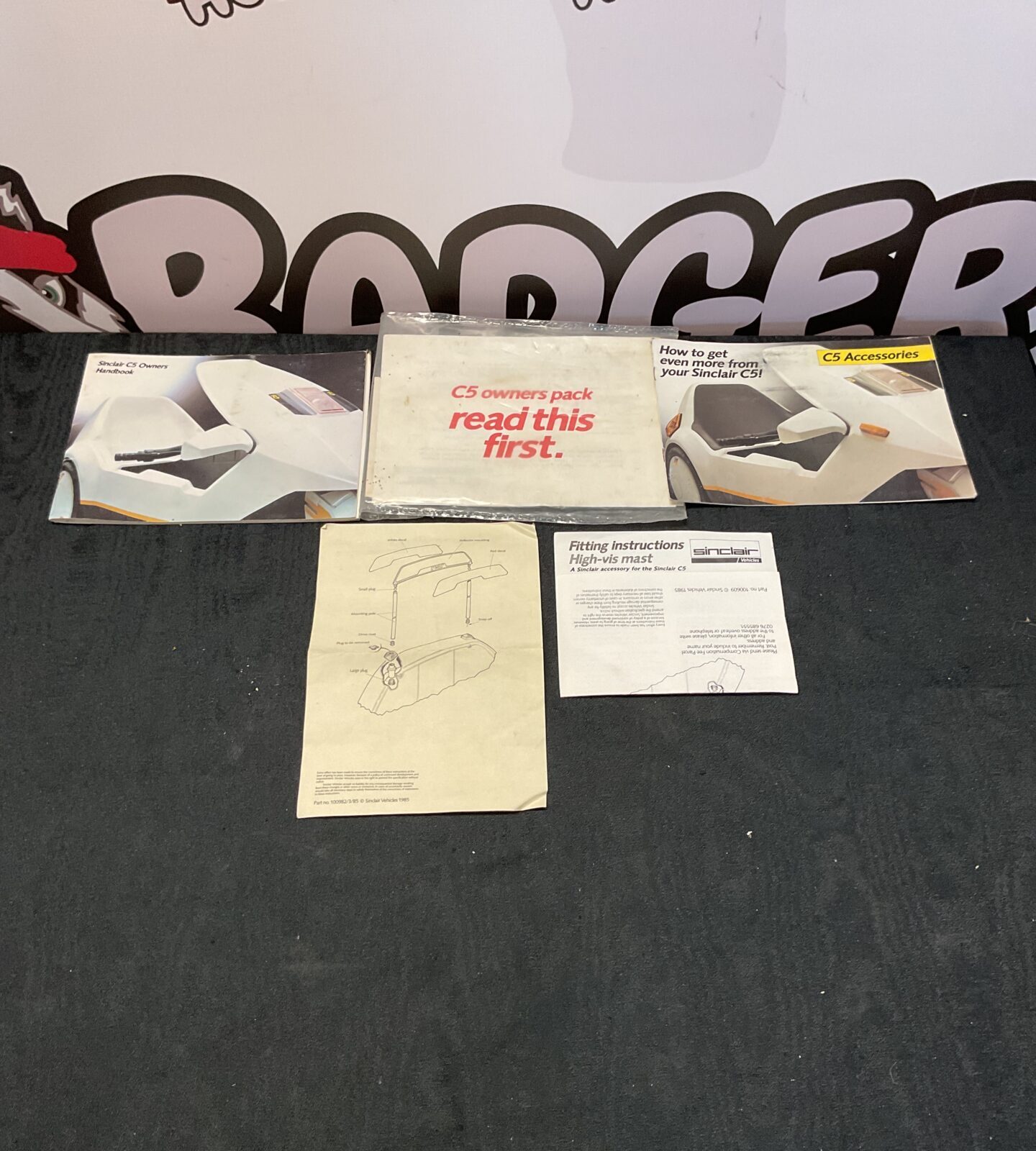 1985 Sincliar C5 1 Person Electric Vehicle Working With New Battery, Two Keys And Original Manuals. Good Overall Condition. - Image 16