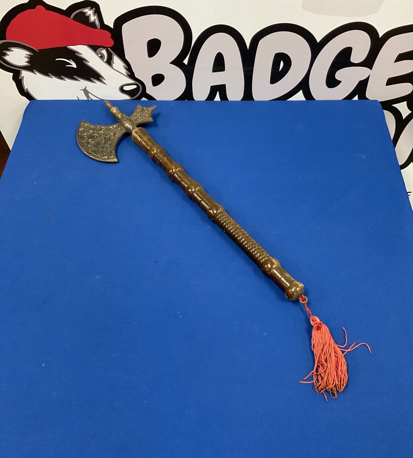 Ornamental wall hanging axe