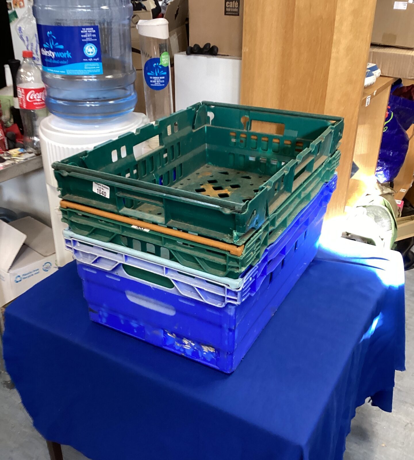 Three Stacking Storage Crates