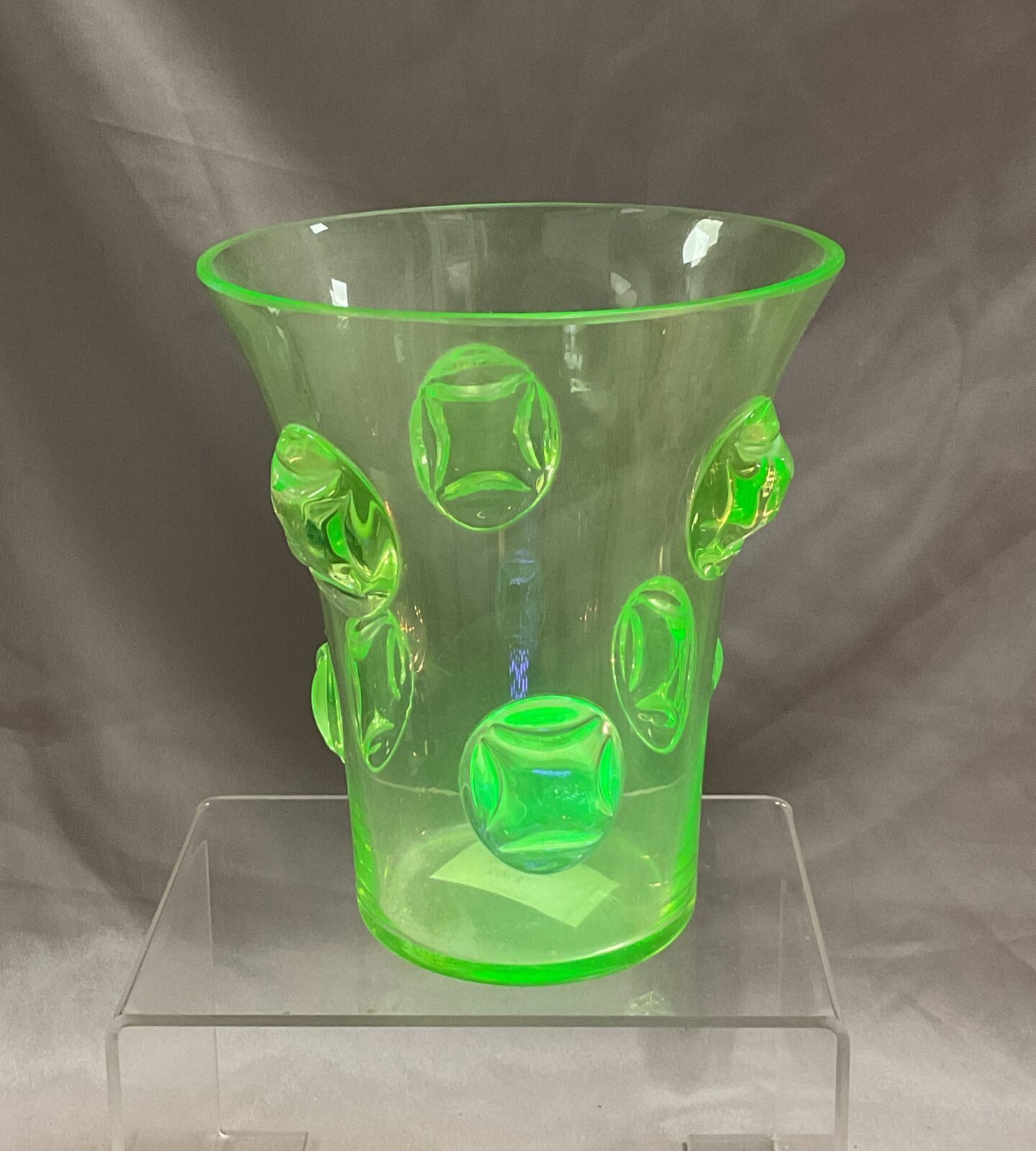6” Uranium Glass Vase