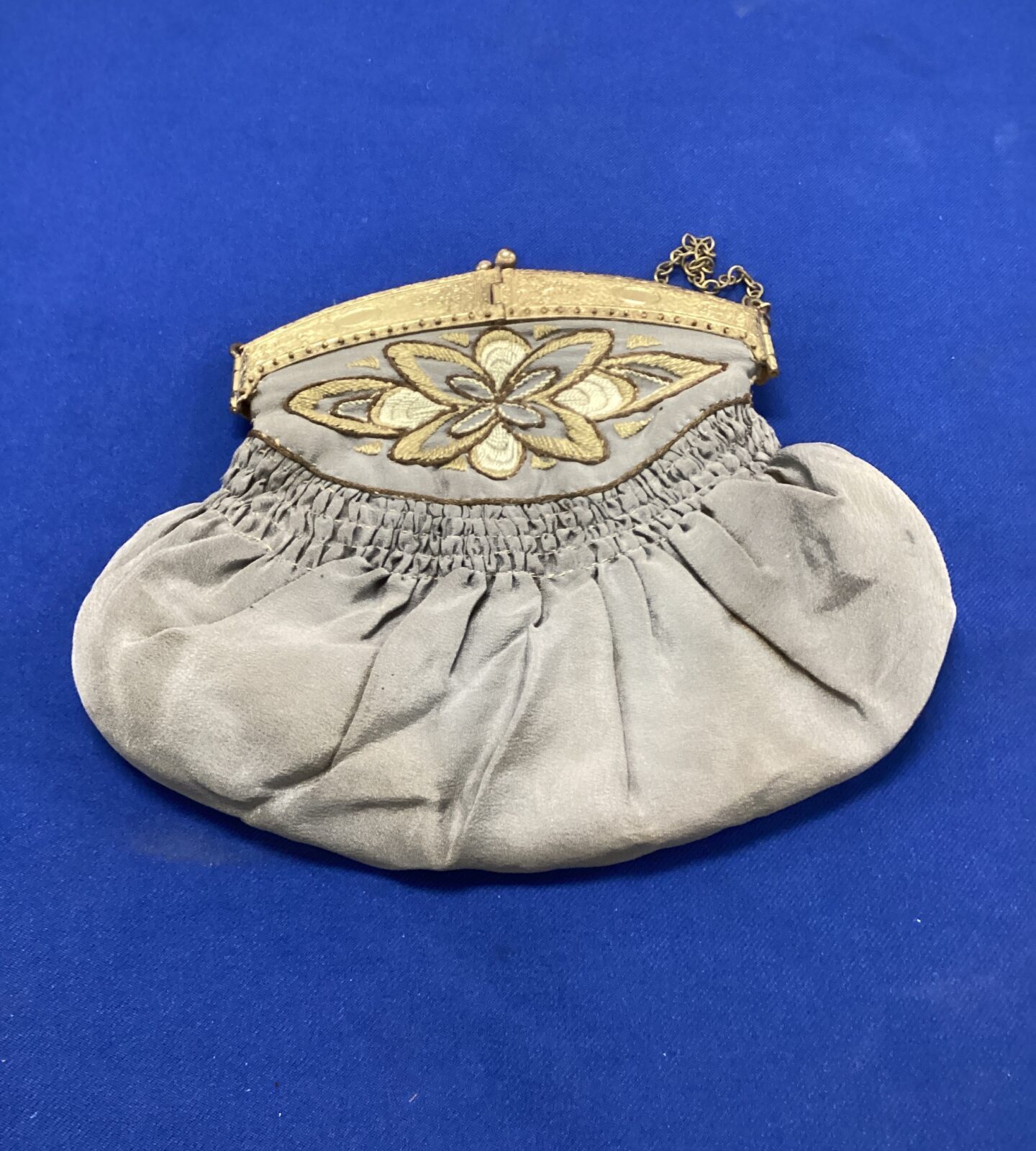Victorian silk ladies purse