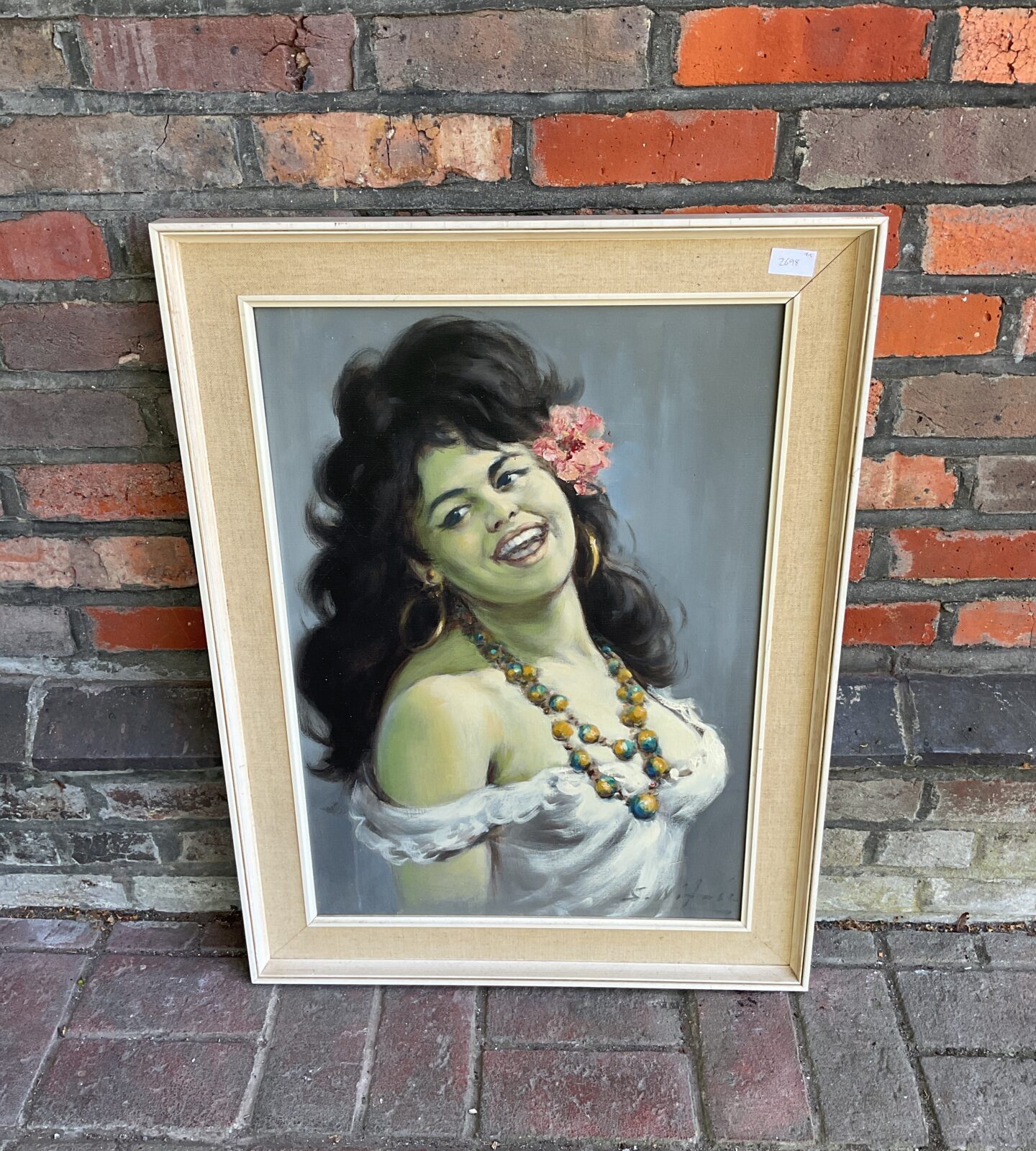 S nitasi signed oil painting of a spanish girl