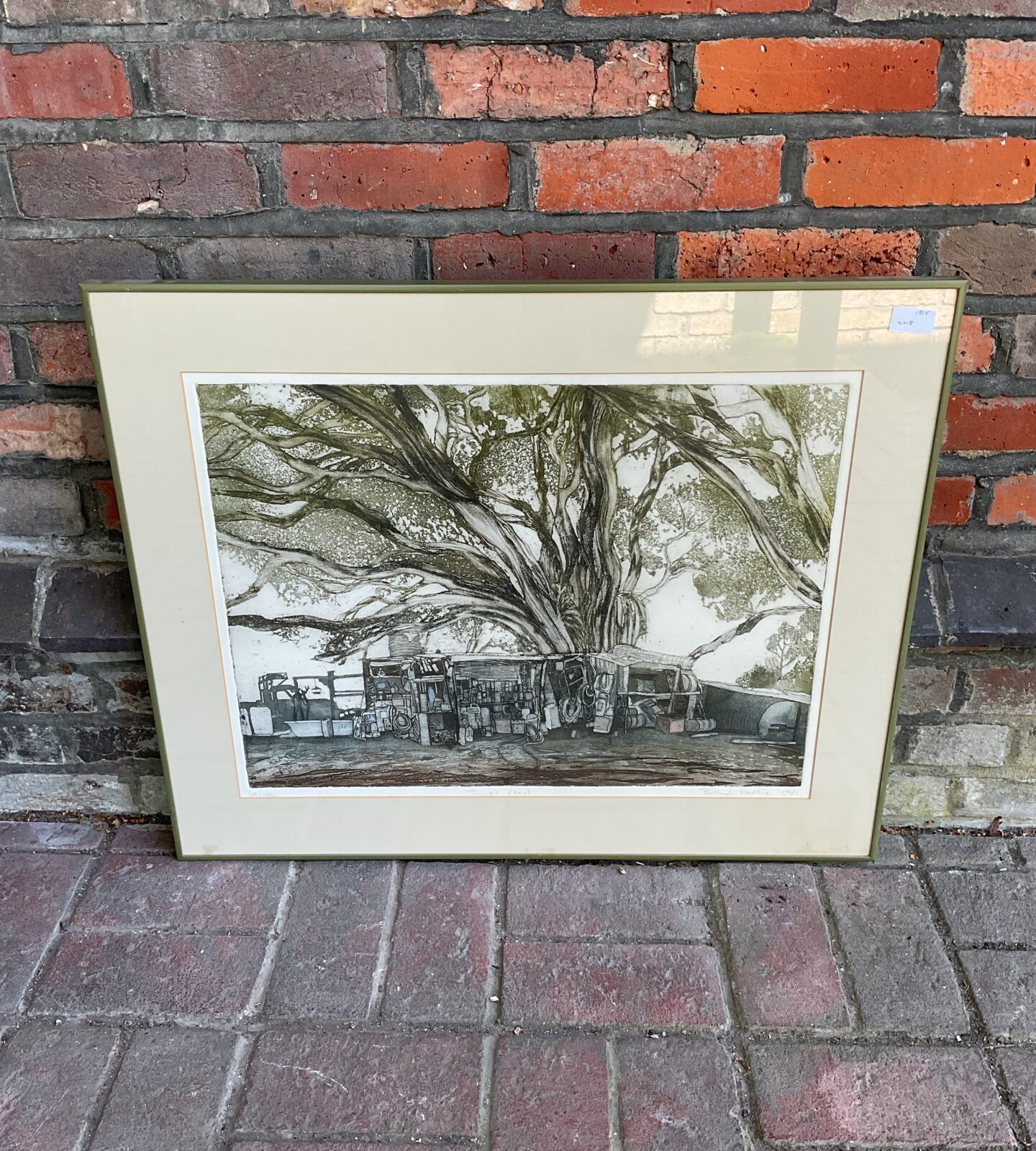 Brenda hartill limited edition signed print titled “theos shed”