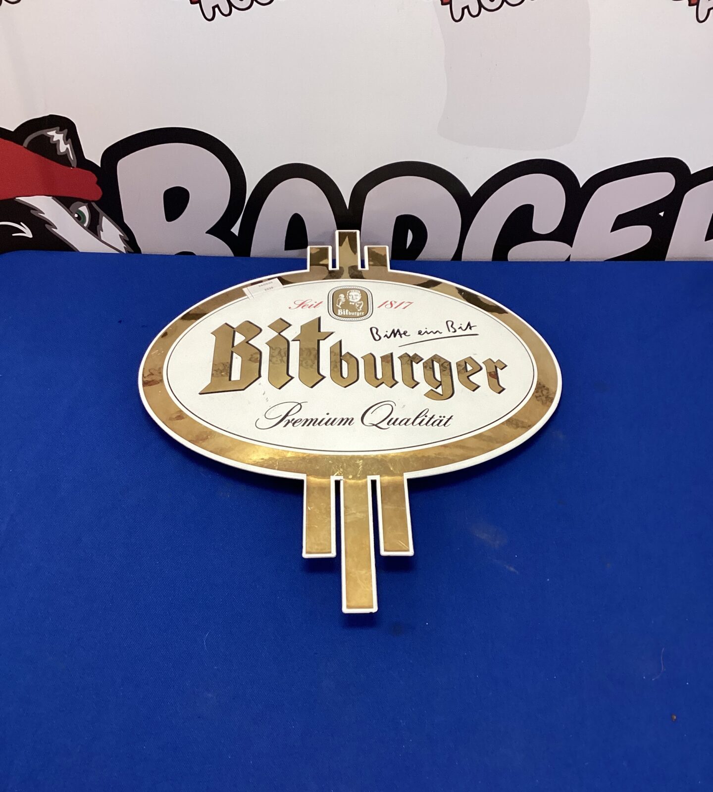 Bitburger Beer metal sign