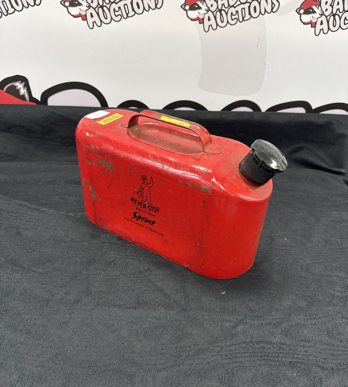 Vintage never-stop 5 litre Jerry can