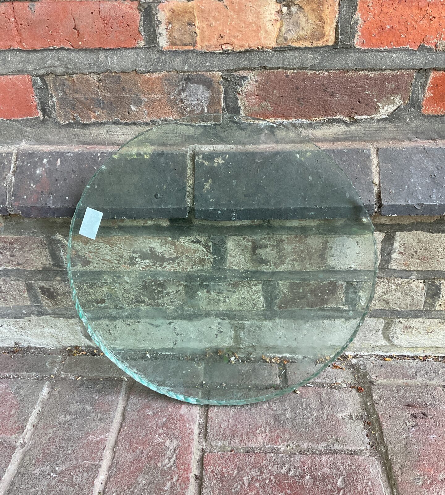 Round hand cut glass porthole window 40cm diameter