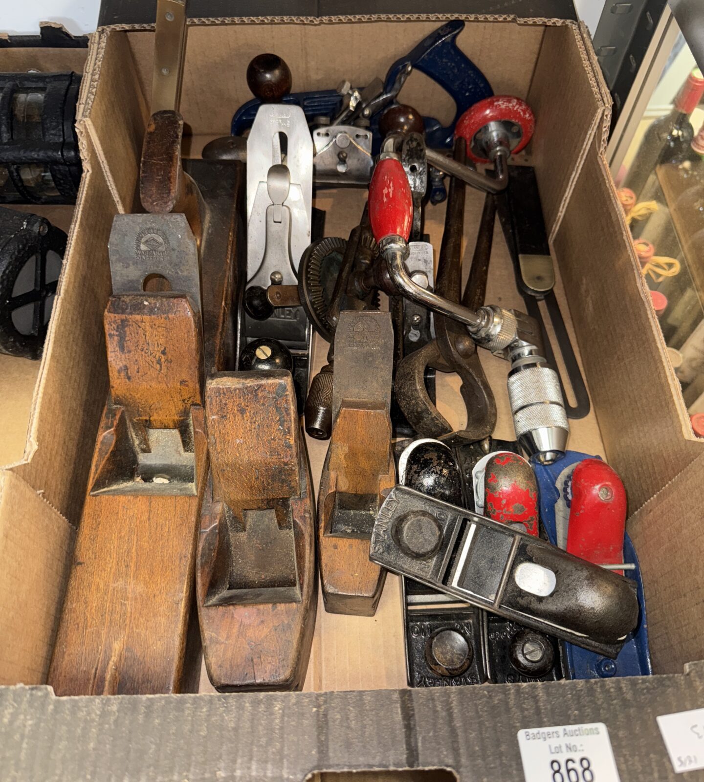 Tray of tools inc planes & others