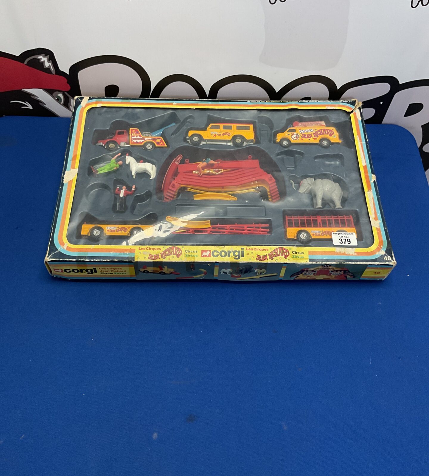 Vintage boxed corgi circus playset