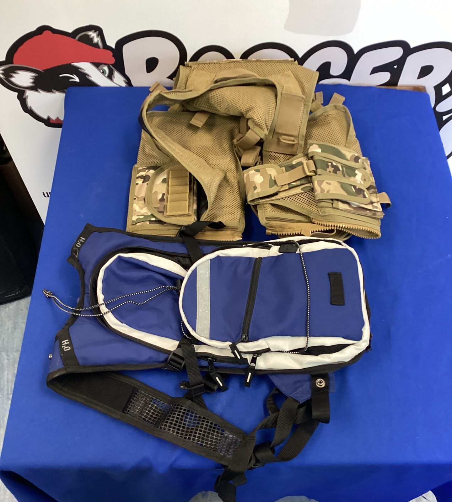 Assault vest with drinking vest
