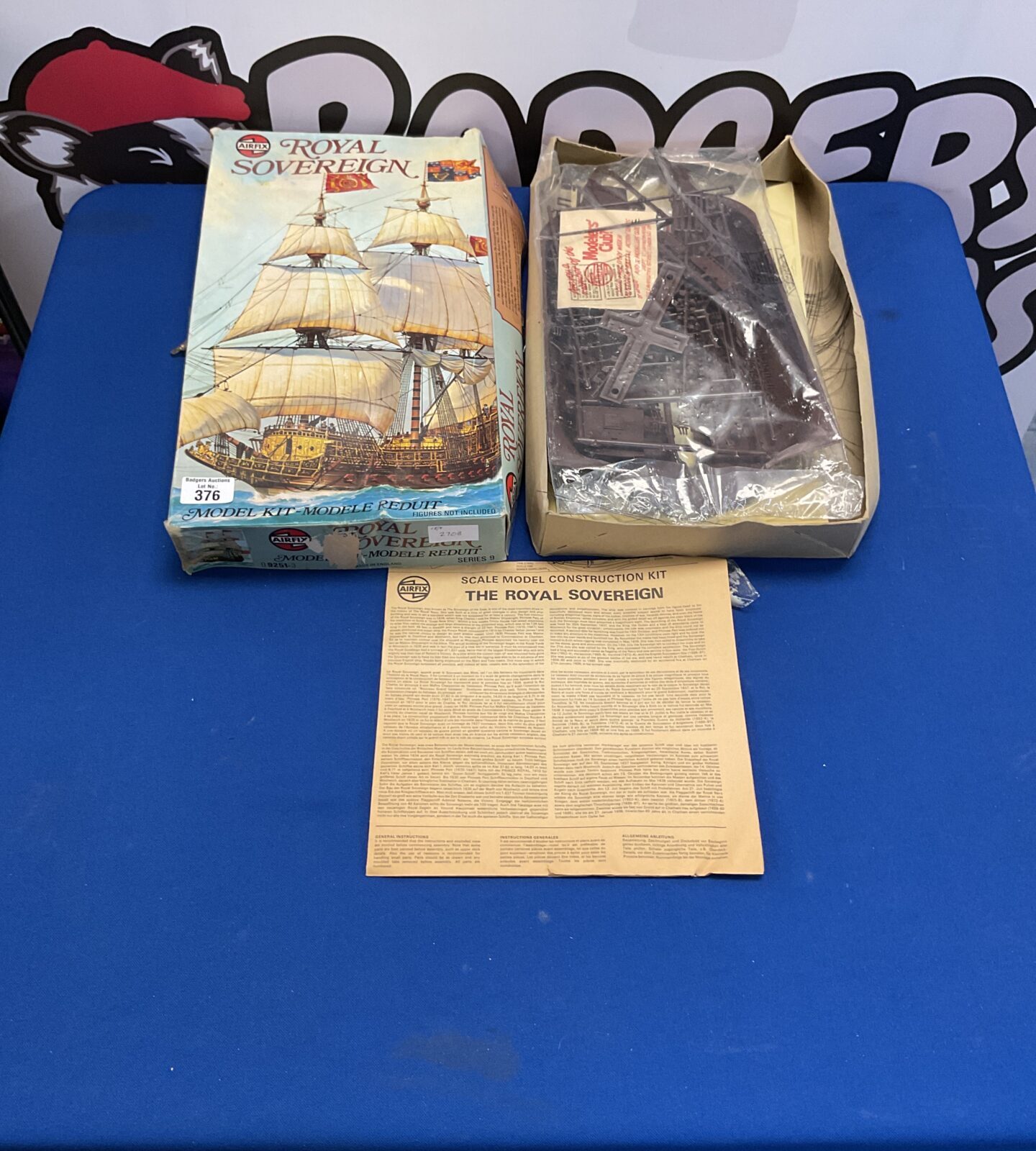Vintage airfix royal sovereign model kit ship
