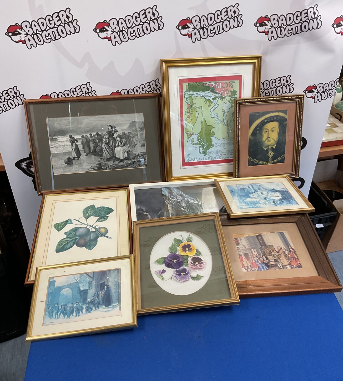 Collection of framed prints