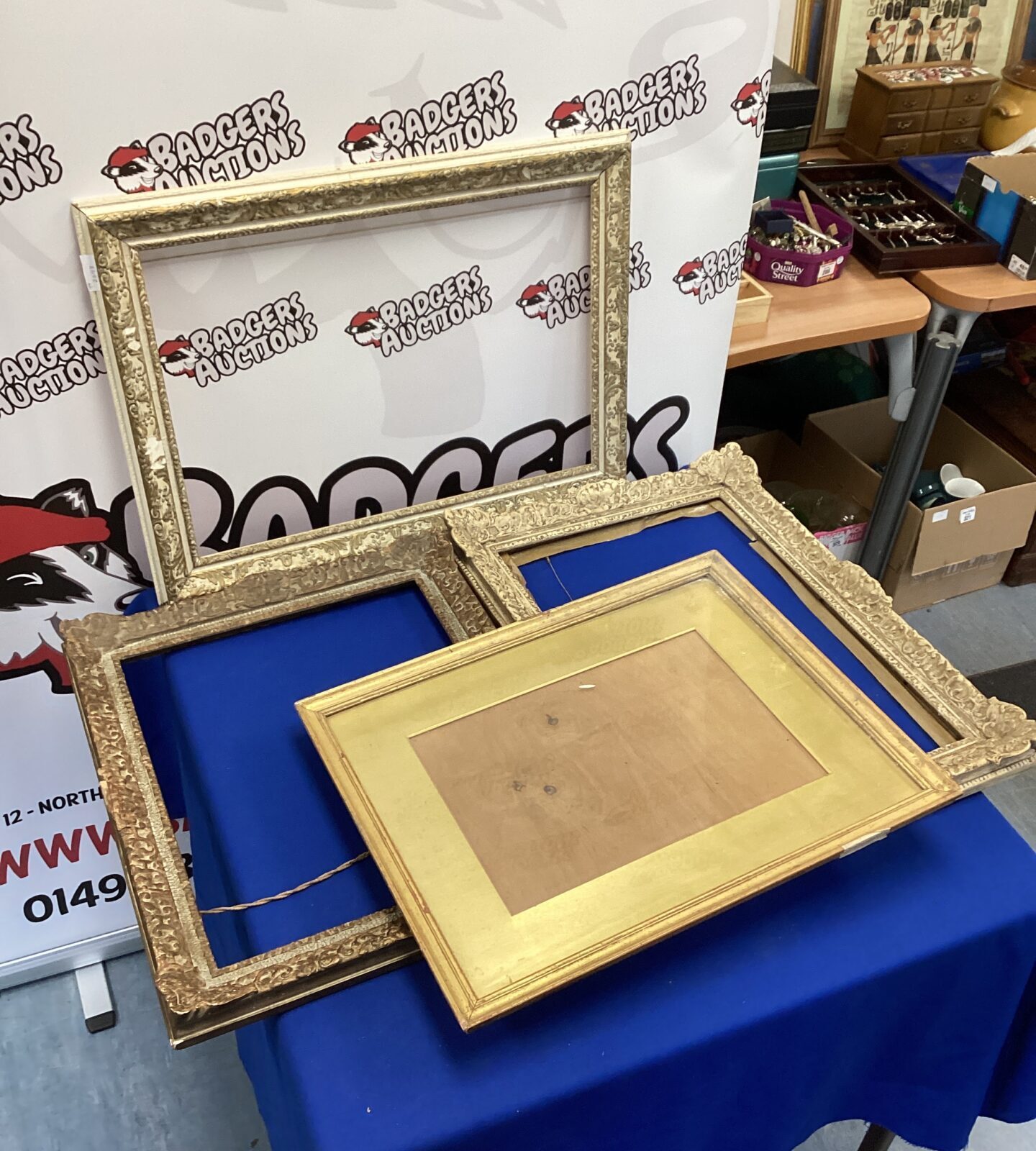Four vintage picture frames