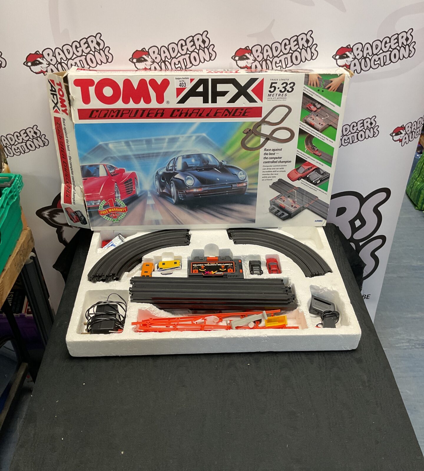 Retro Tomy AFX Computor Challange Race Track Set
