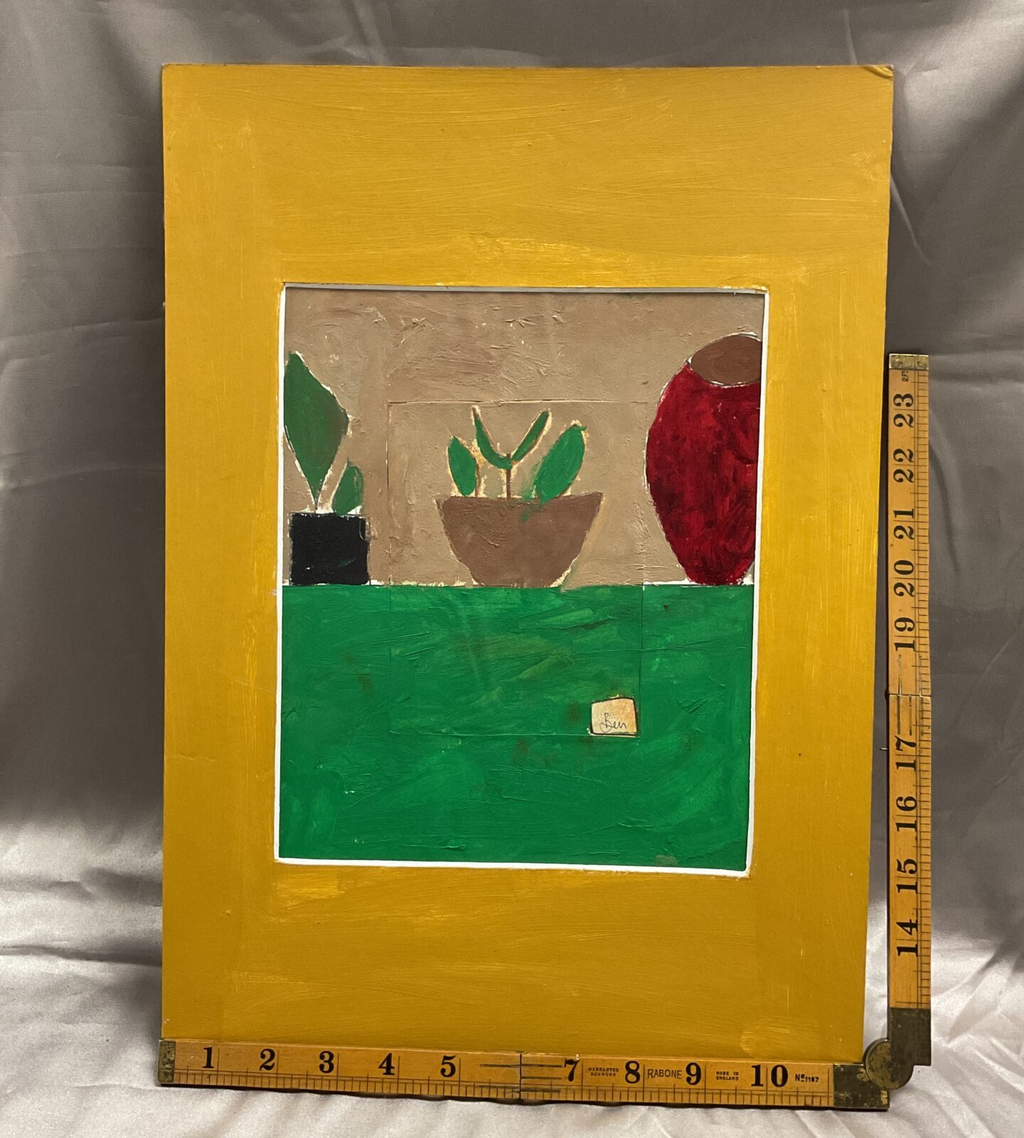 oil on canvas on card Benjamine Carrivick 1980