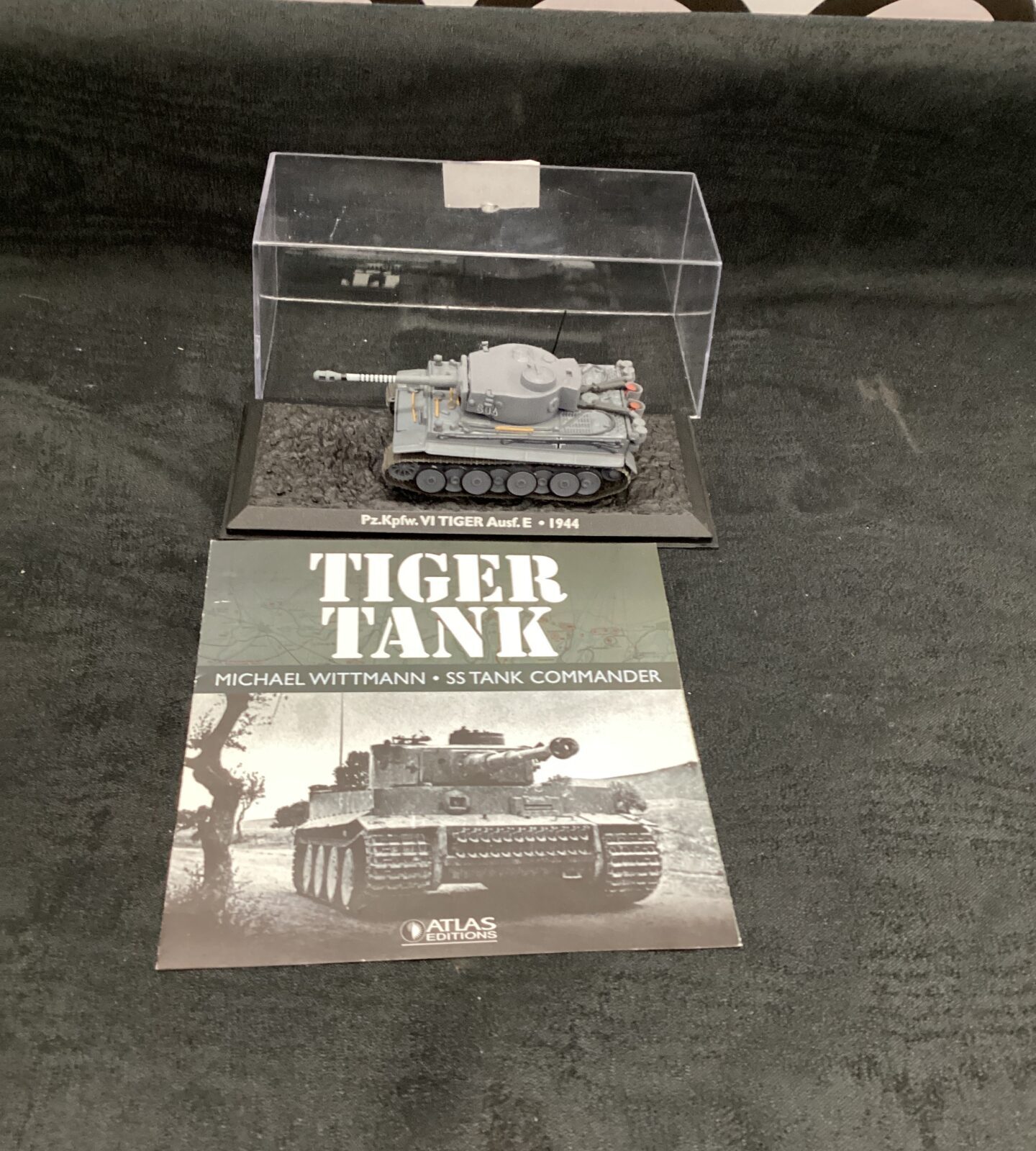 Model Tiger Tank in case