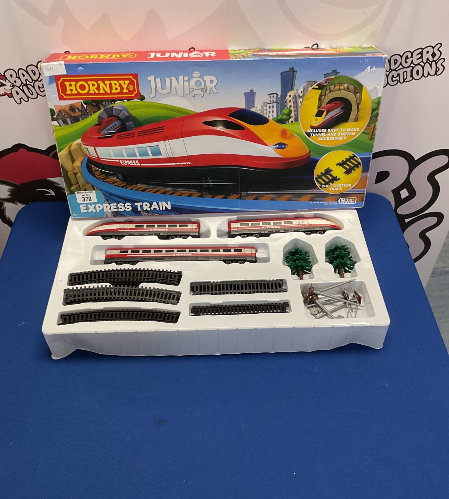 Boxed hornby junior battery operated express train appears complete