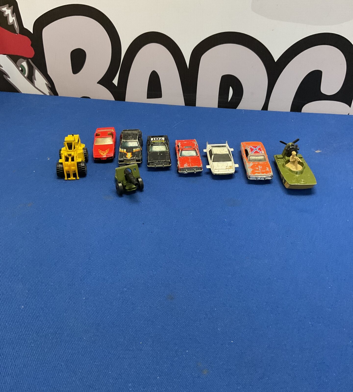 Selection of mixed vintage diecast models inc matchbox, corgi and 007