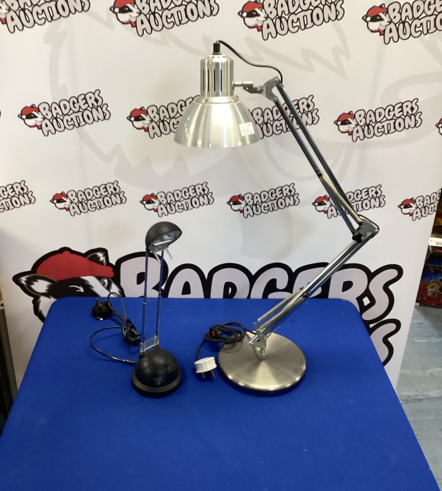 Anglepoise style lamp with mini reading lamp