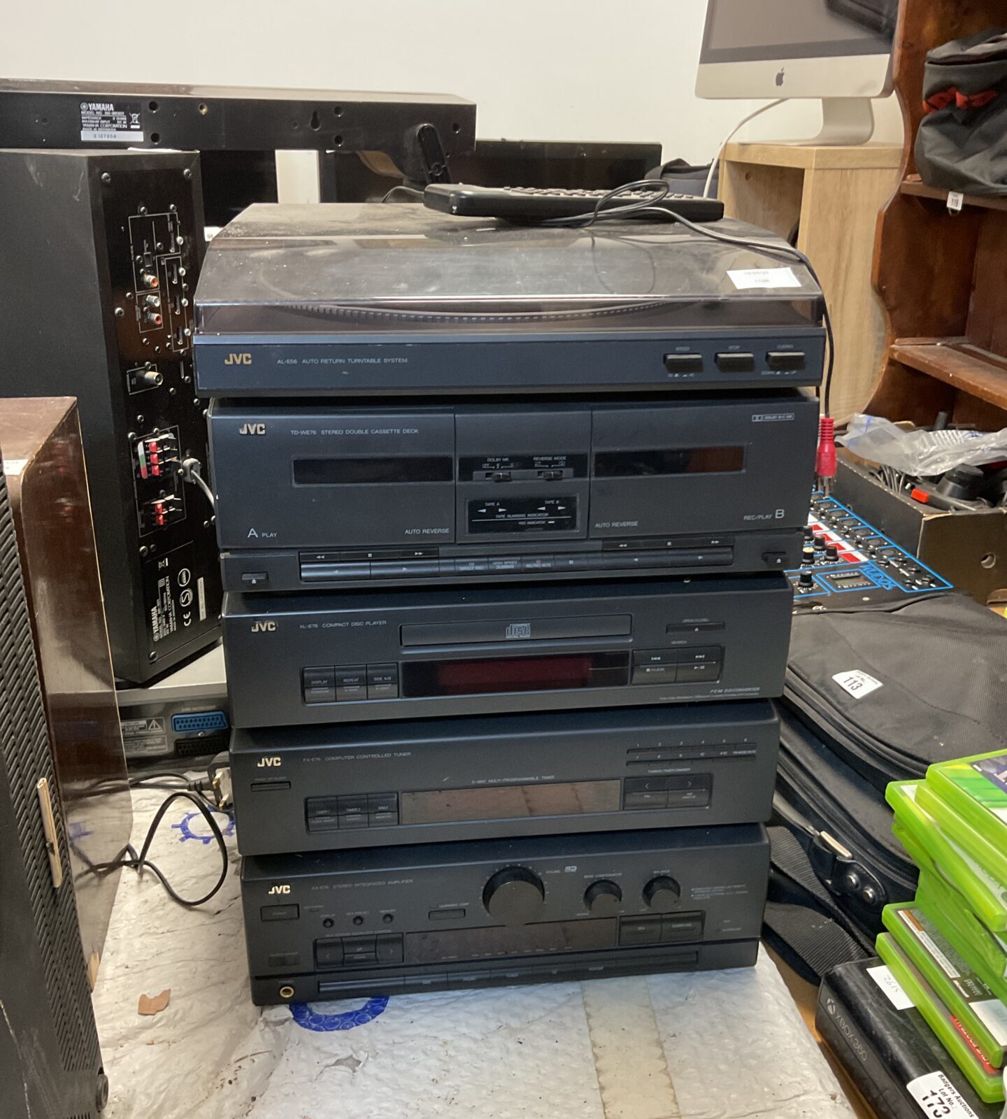 Jvc component hifi system with ax-e76 amplifier