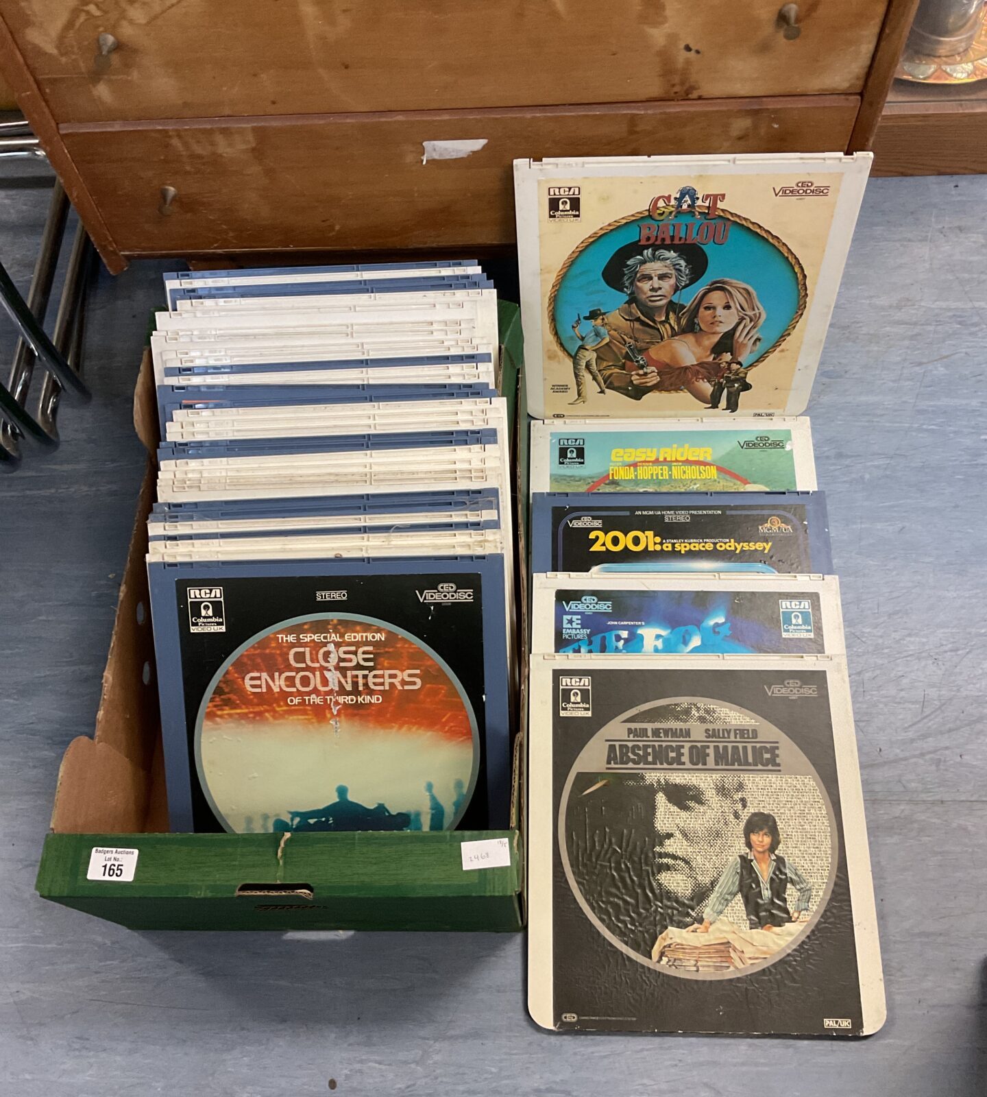Large collection of video disc movies including easy rider & space odyssey