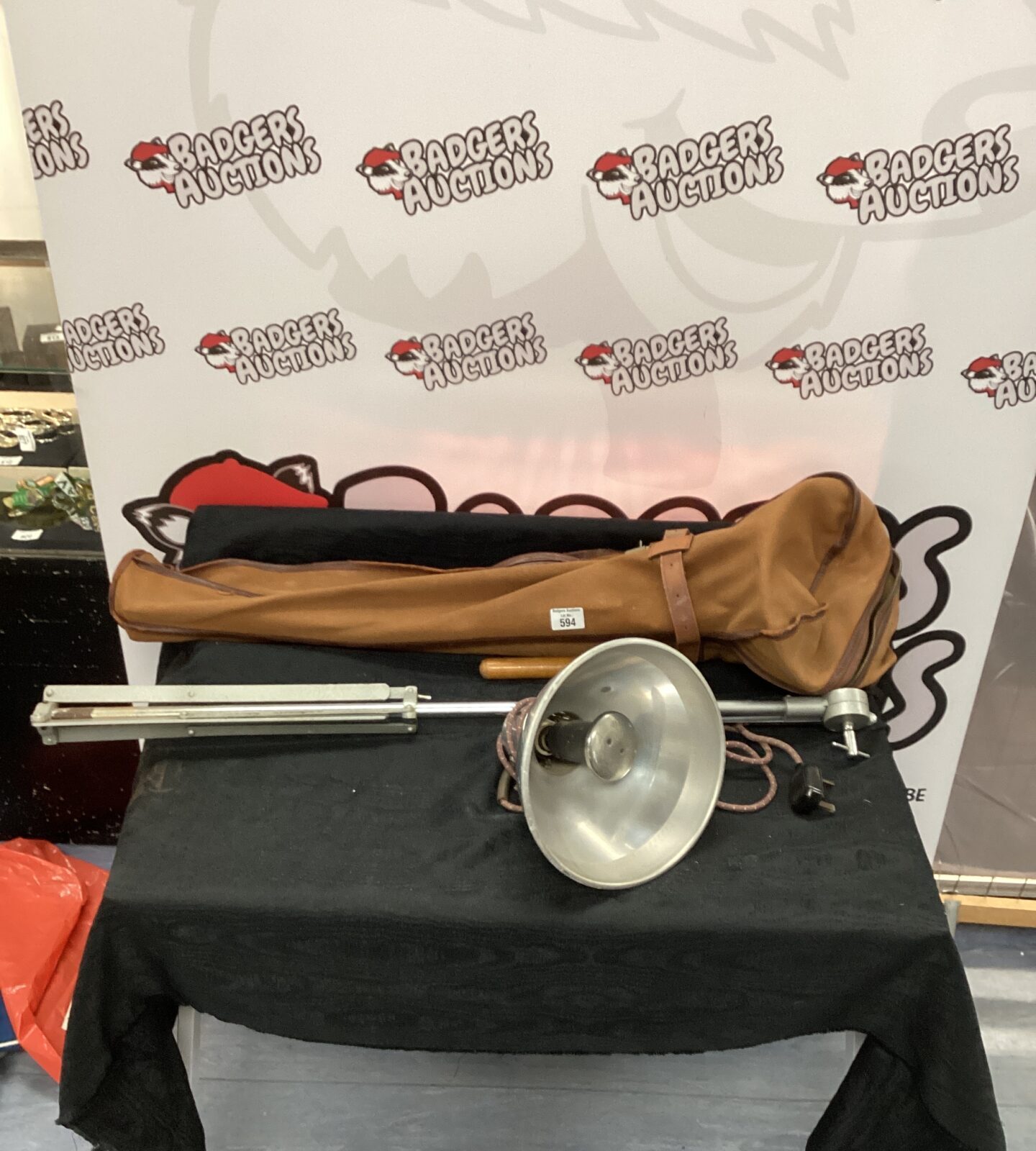 Vintage EMS Medical infa red lamp with carry case and tripod