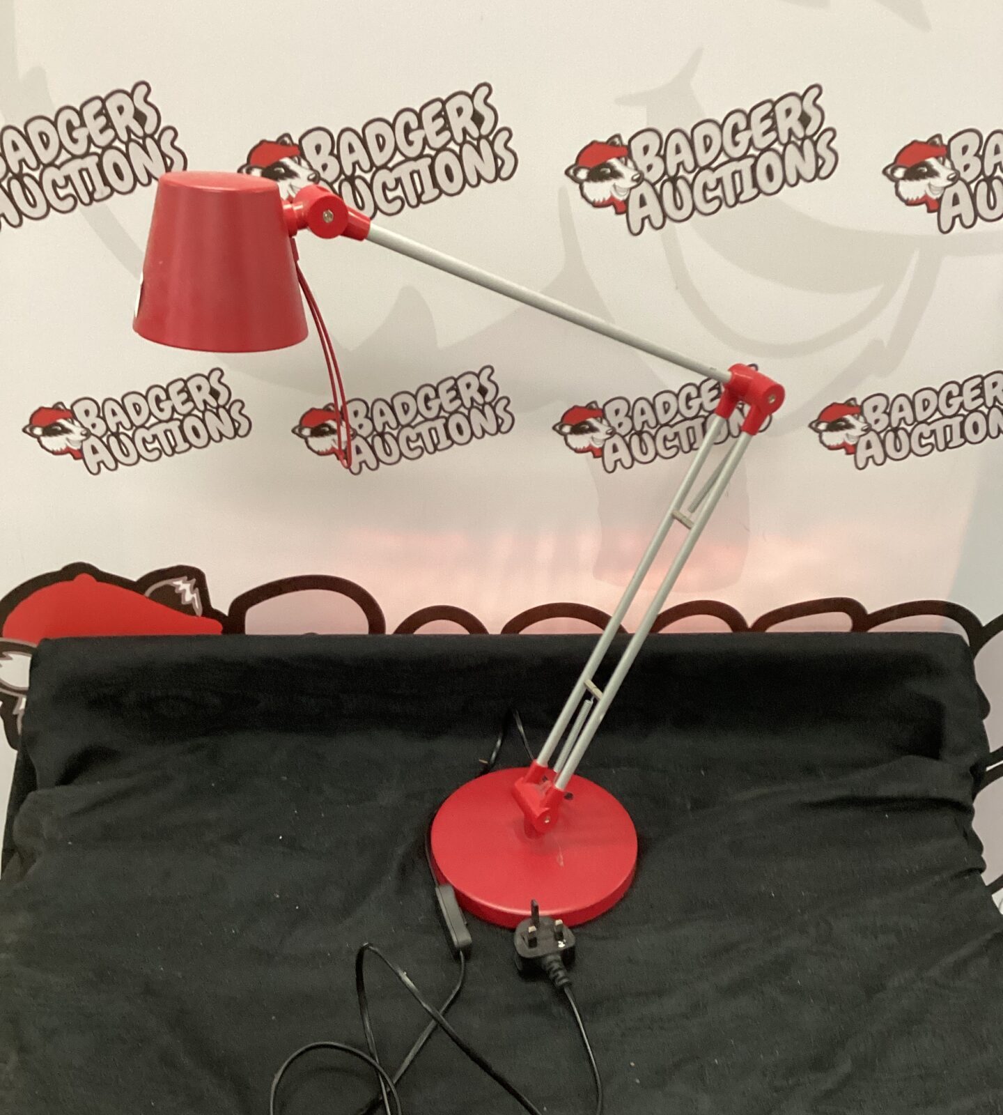 Flexible Red Reading Lamp